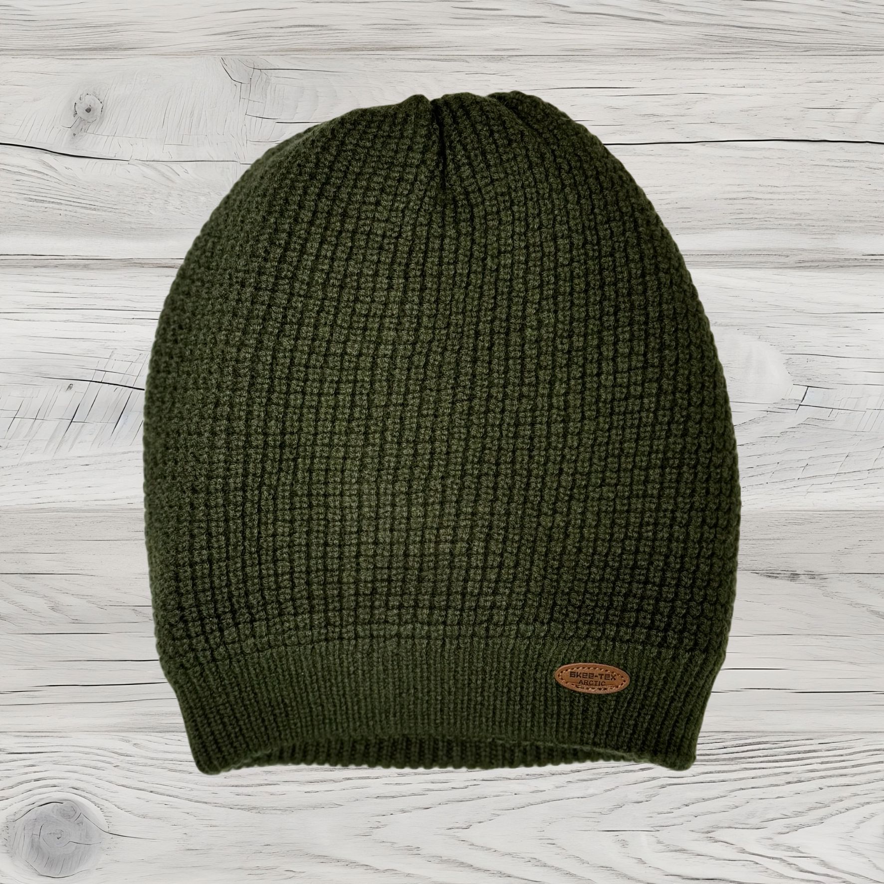 Skee-Tex Merino Wool Beanie Moss Green 1