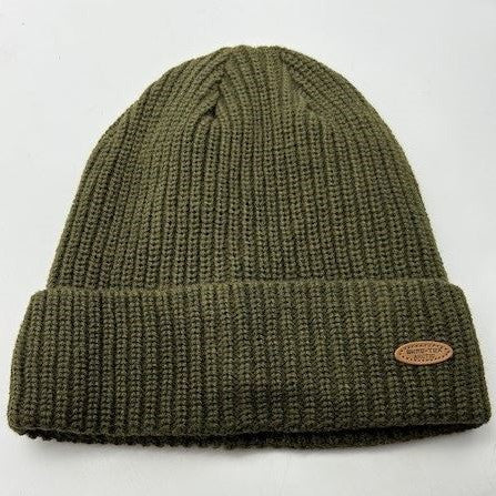 Skee-Tex Plain Beanie Hat Olive Green 3