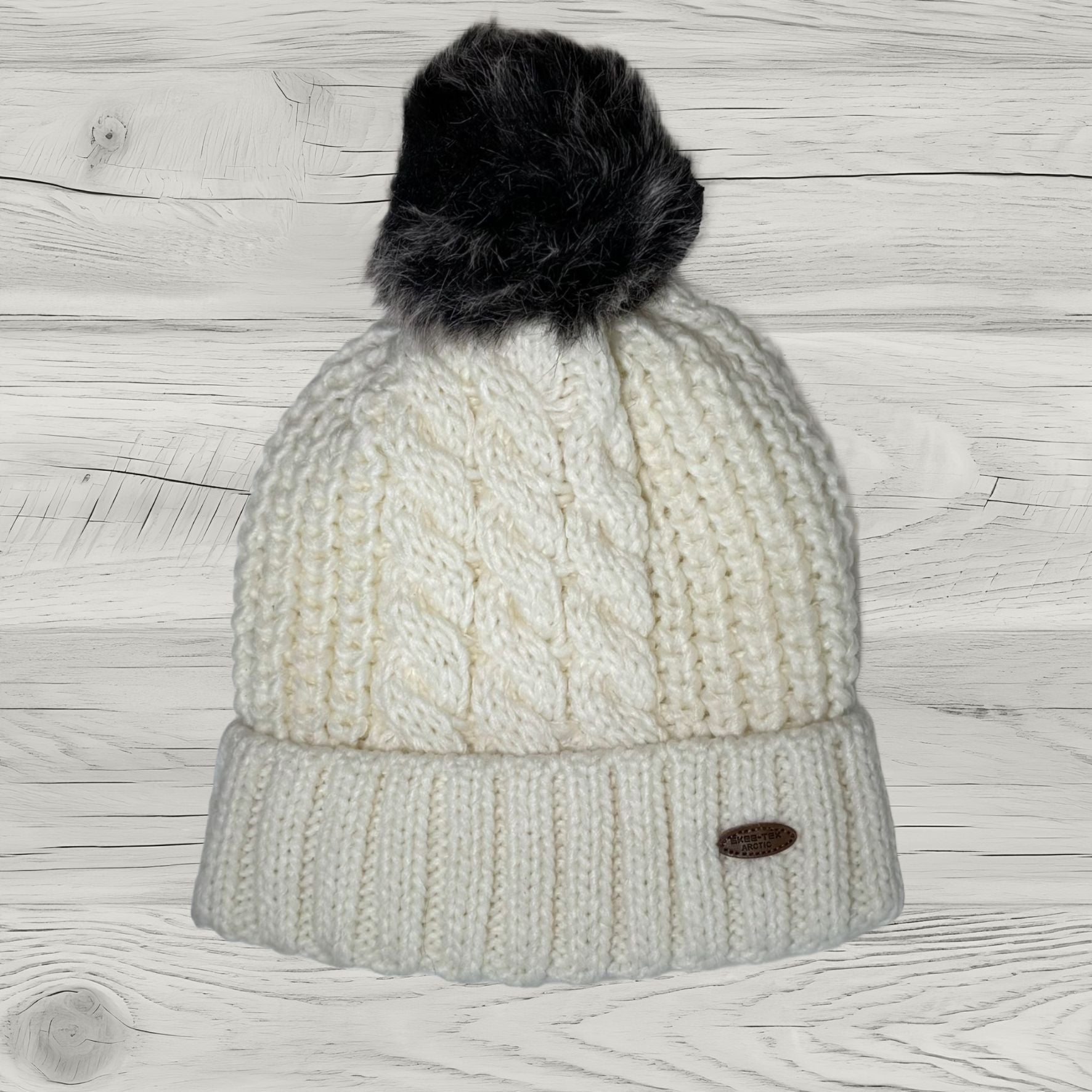 Skee-Tex Ultra Warm Bobble Hat Cream 1