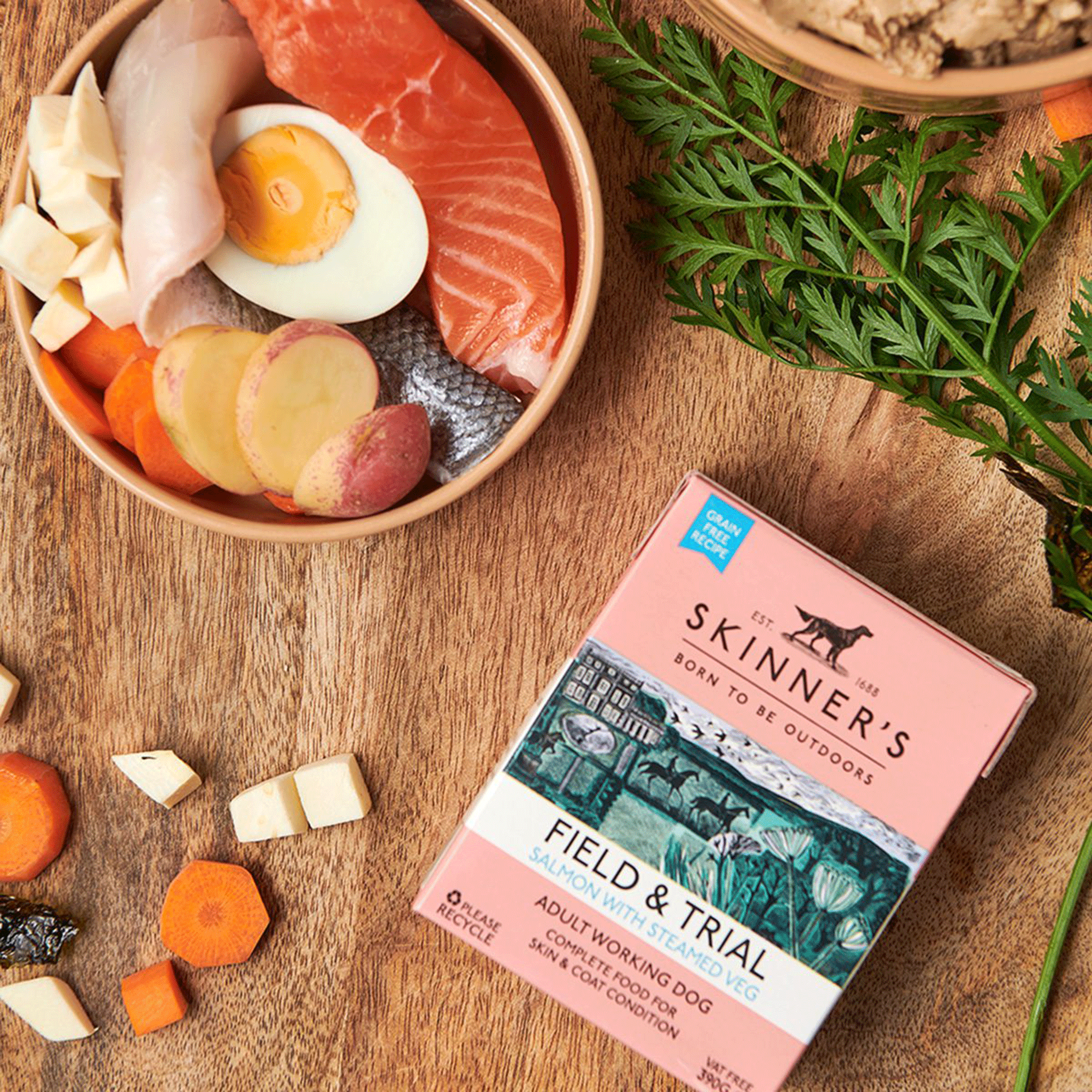 Skinner's Field & Trial Adult Salmon and Steamed Veg Wet Food