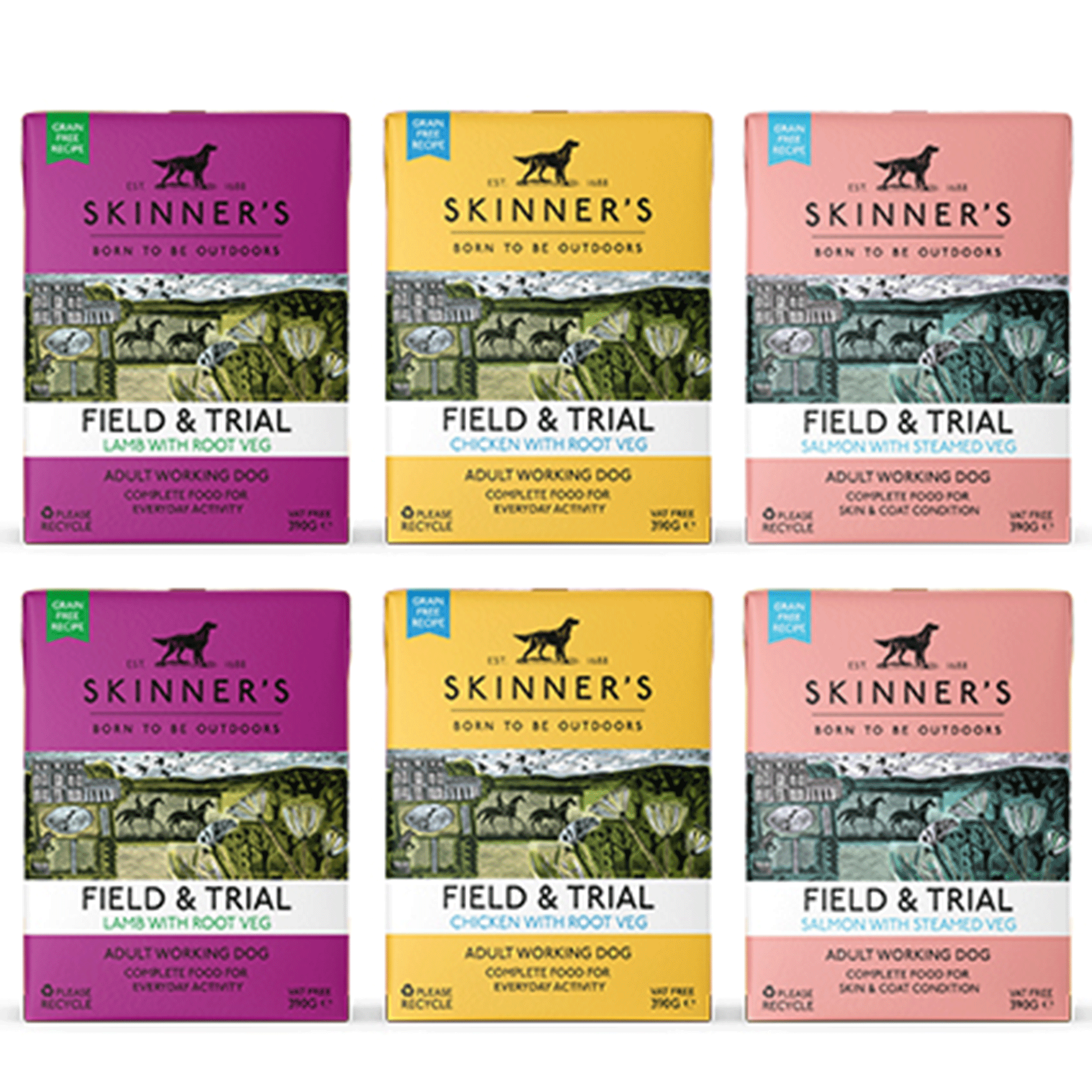 Skinner's Field & Trial Wet Food Variety 12 Pack