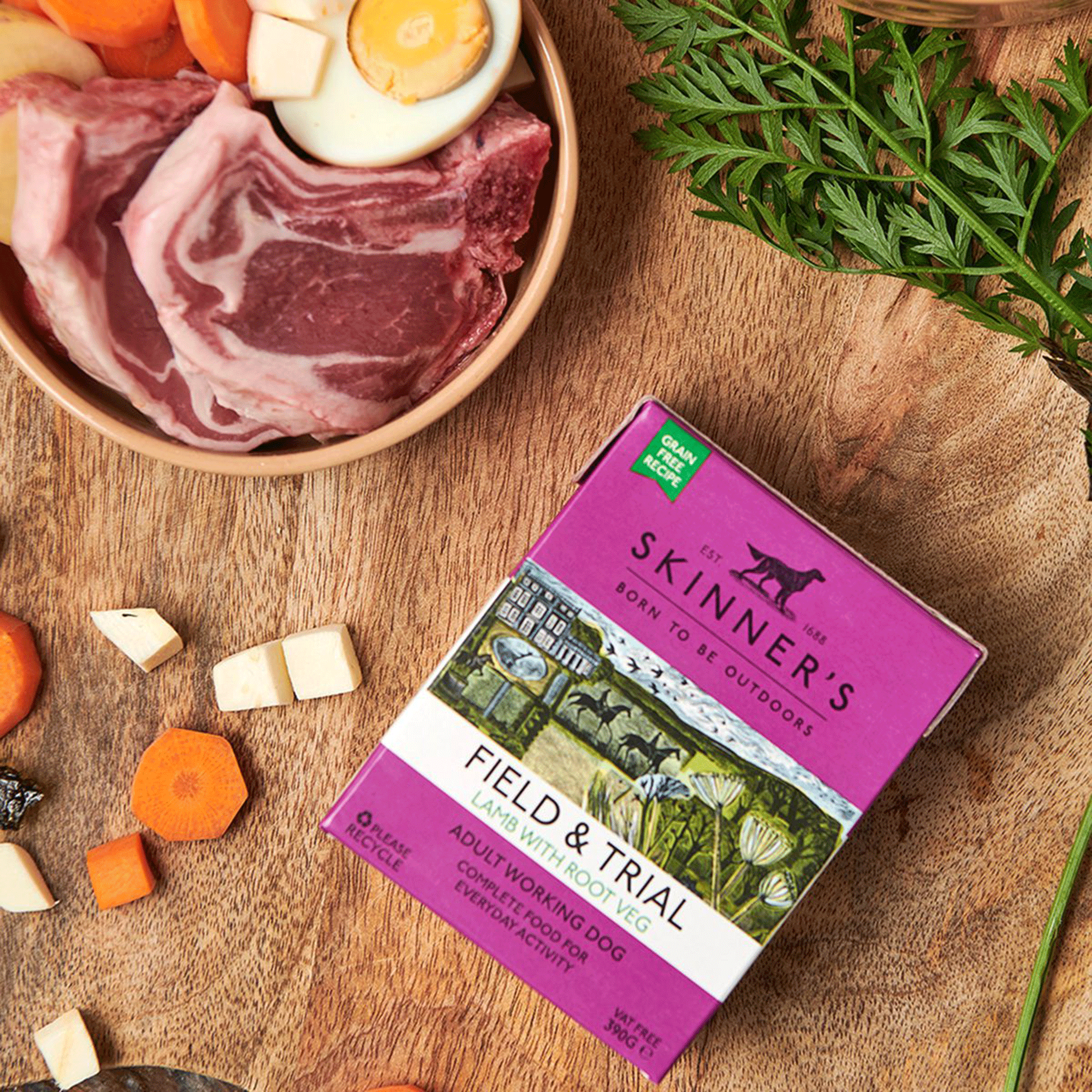 Skinner's Field & Trial Adult Lamb and Root Veg Wet Food