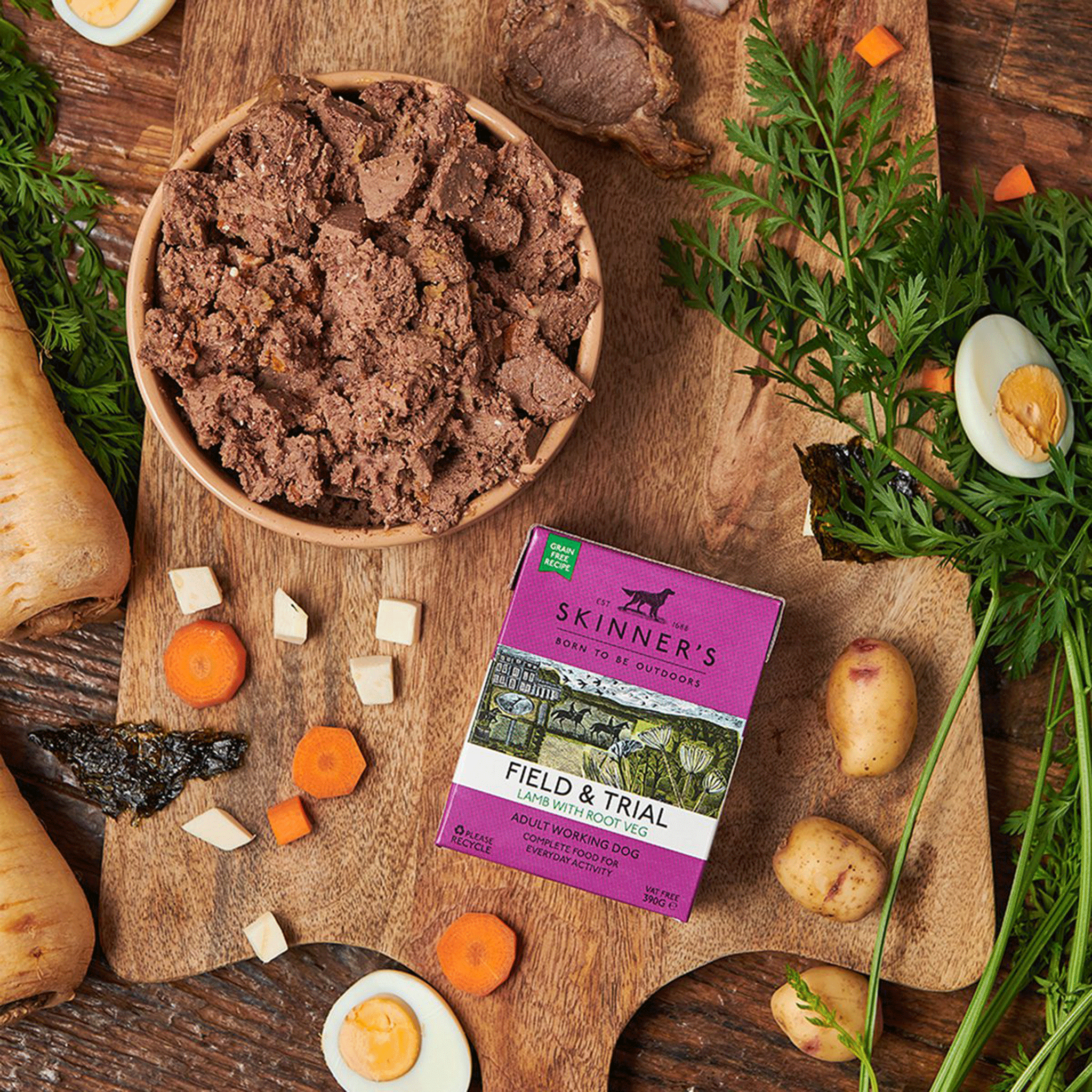 Skinner's Field & Trial Adult Lamb and Root Veg Wet Food