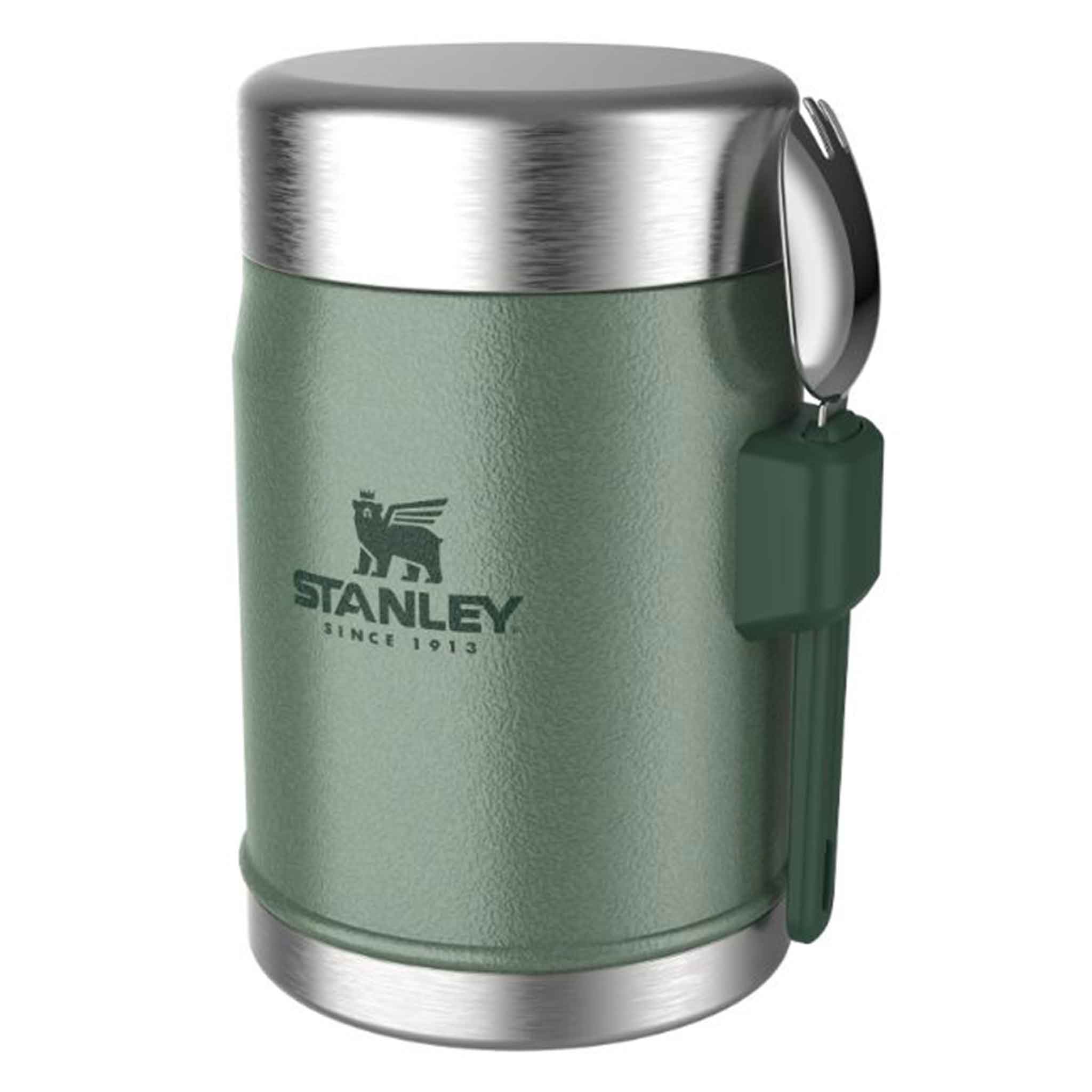 Stanley-Classic-Legendary-Food-Jar-+-Spork-0.4L-Hammertone-Green-3