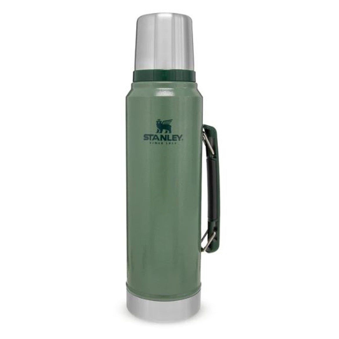 Stanley Classic Stainless Steel 1L Vacuum Bottle Hammertone Green 1