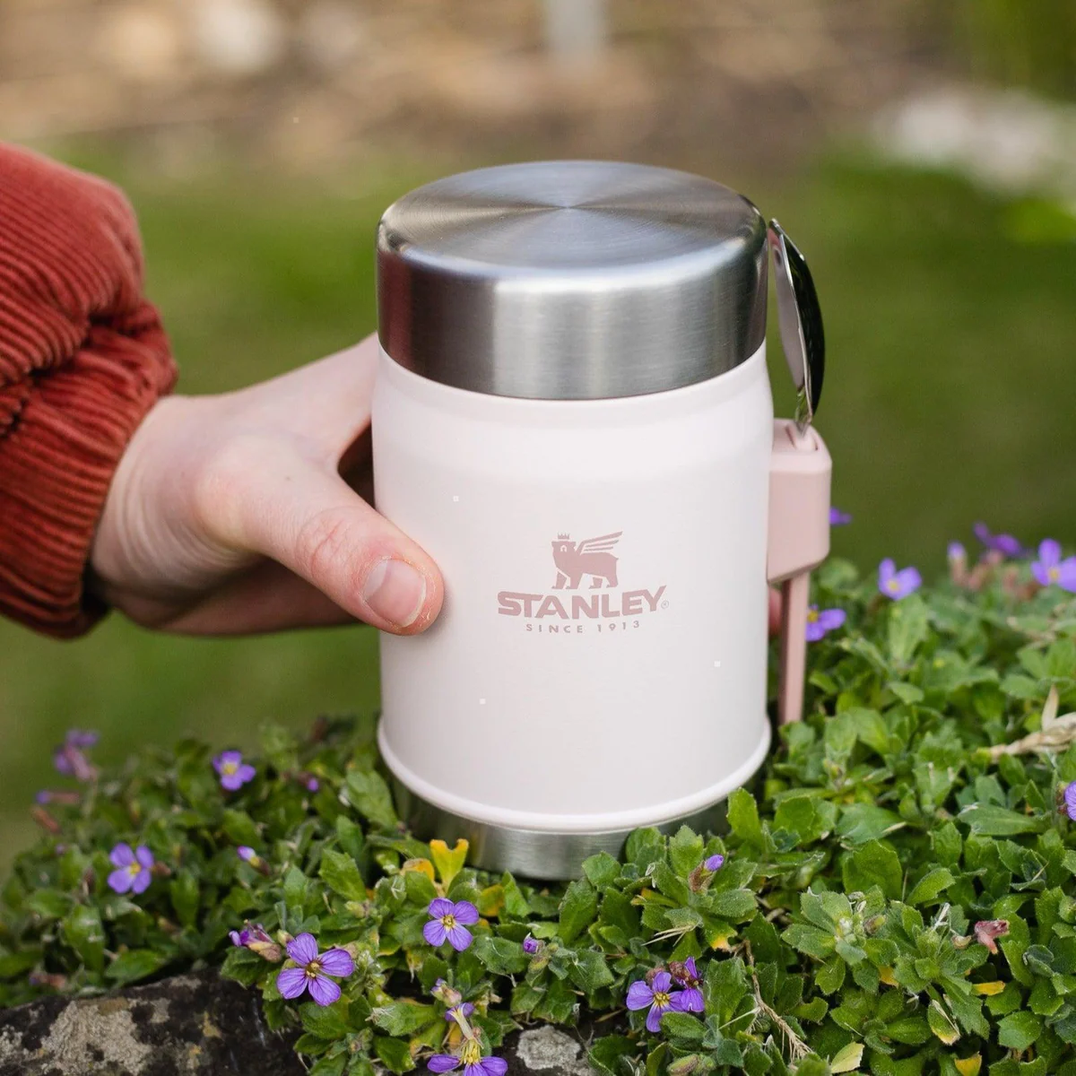 Stanley Classic Legendary Food Jar + Spork 0.4L Rose Quartz