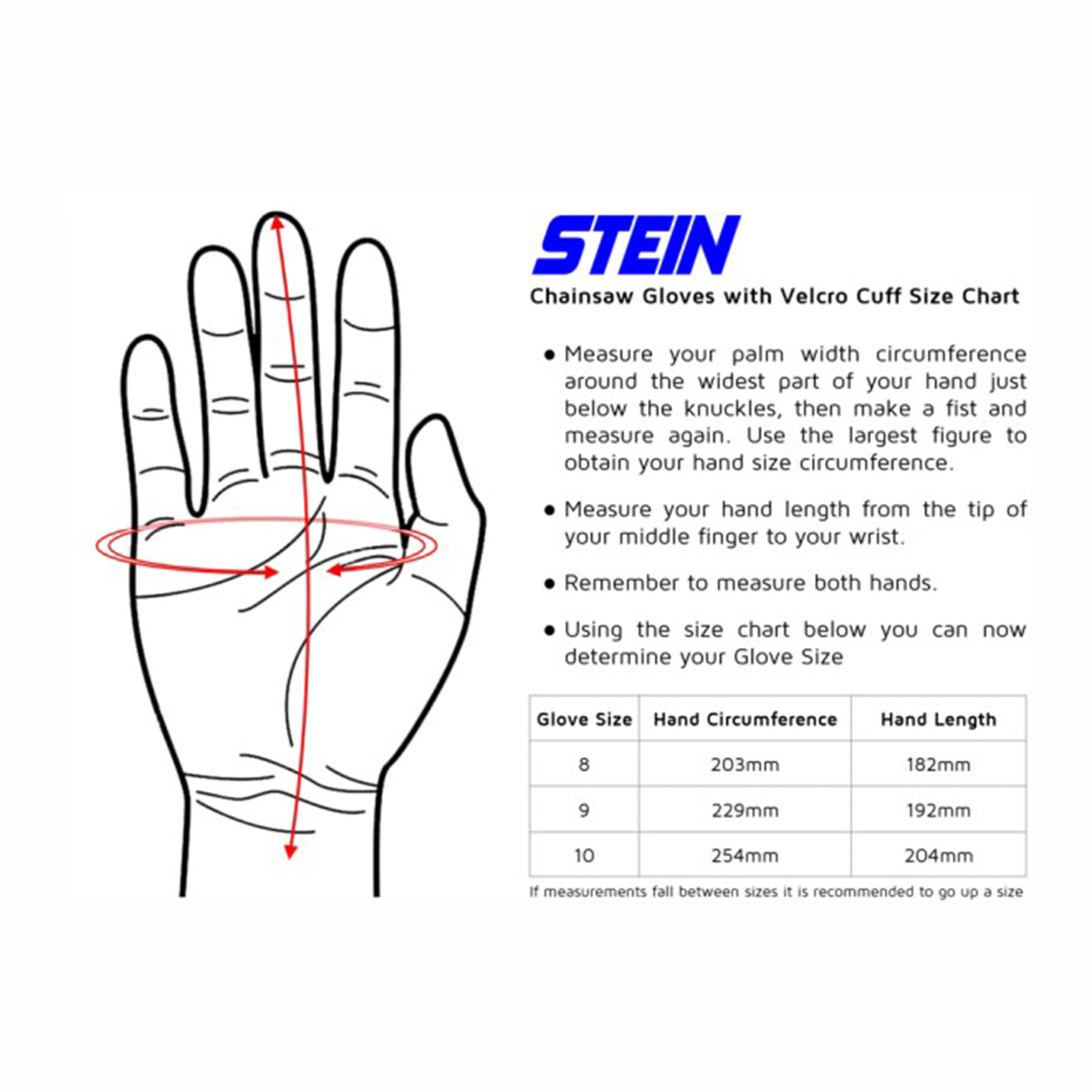 Stein Chainsaw Gloves with Left Hand Protection