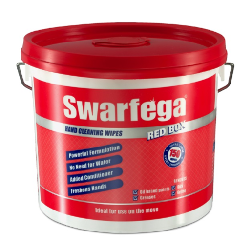 Swarfega Red Box (150) Heavy Duty Hand Cleaning Wipes