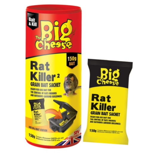 STV The Big Cheese Rat Killer Grain Bait Sachet 150g 1