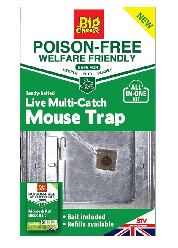 The Big Cheese Ready Baited Live Multi-Catch Mouse Trap 3