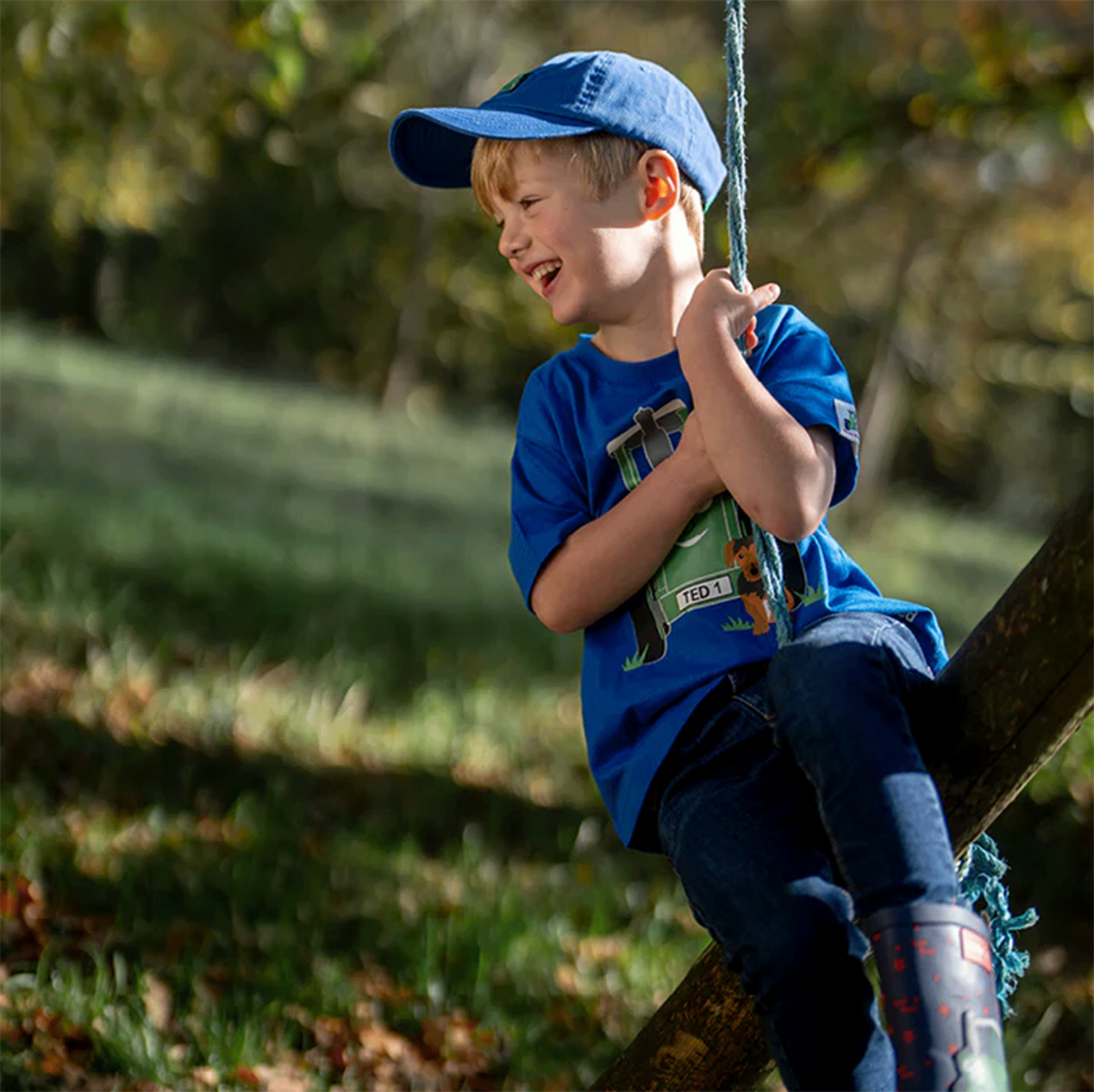 Tractor Ted Cap in Blue