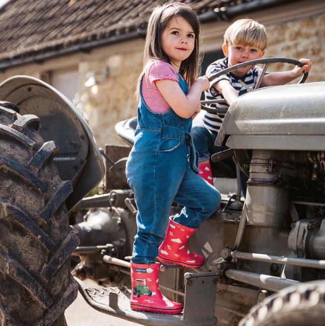 Tractor Ted Pull-On Toot Toot Wellies Pink