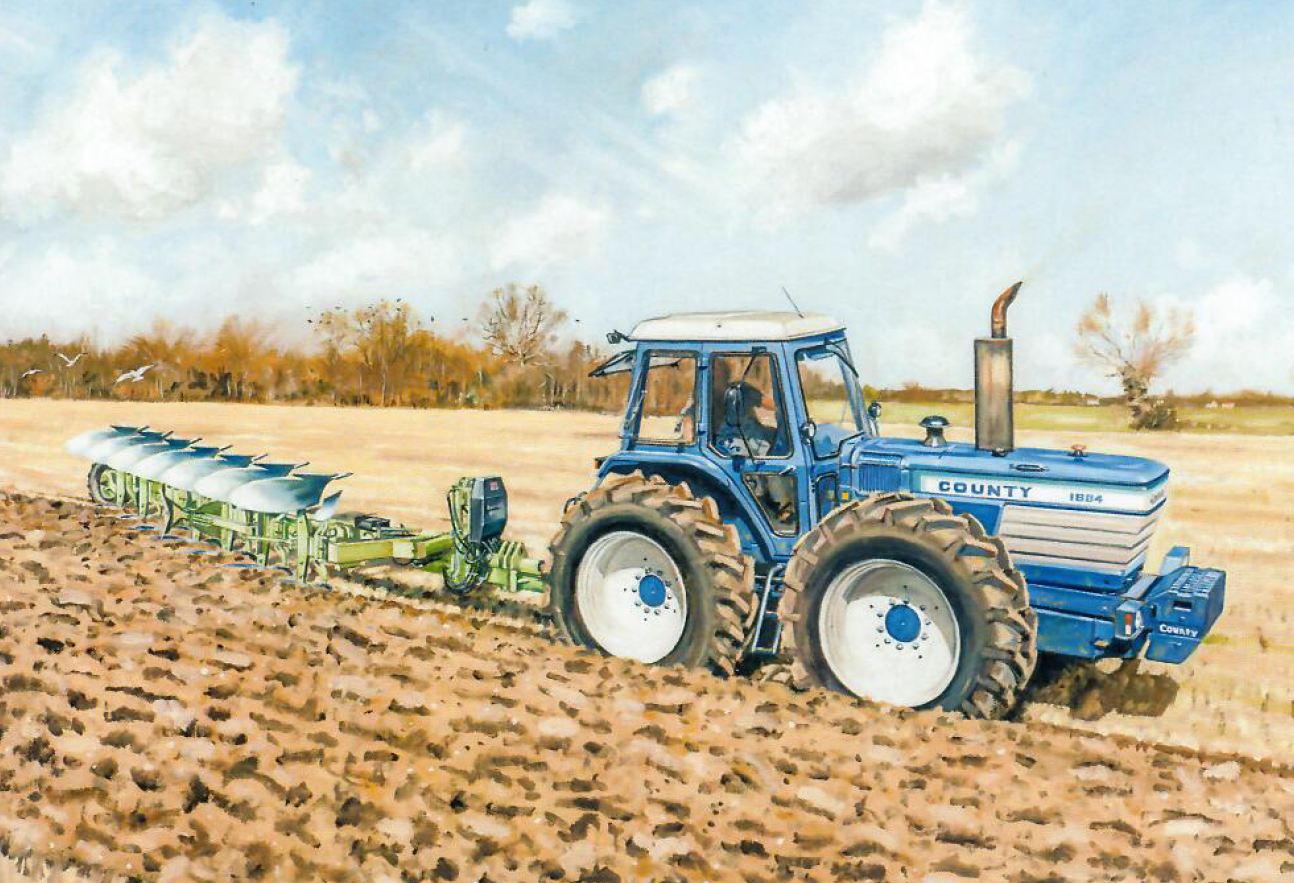 Tractor Themed Blank Cards by Steven Binks - County 1884