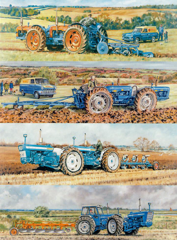 Tractor Themed Blank Cards by Steven Binks - Doe Tractors