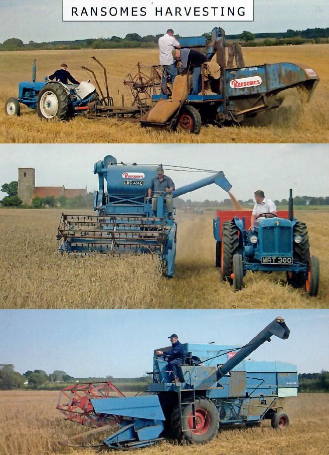 Tractor Themed Blank Cards by Steven Binks - Ransomes Harvesting