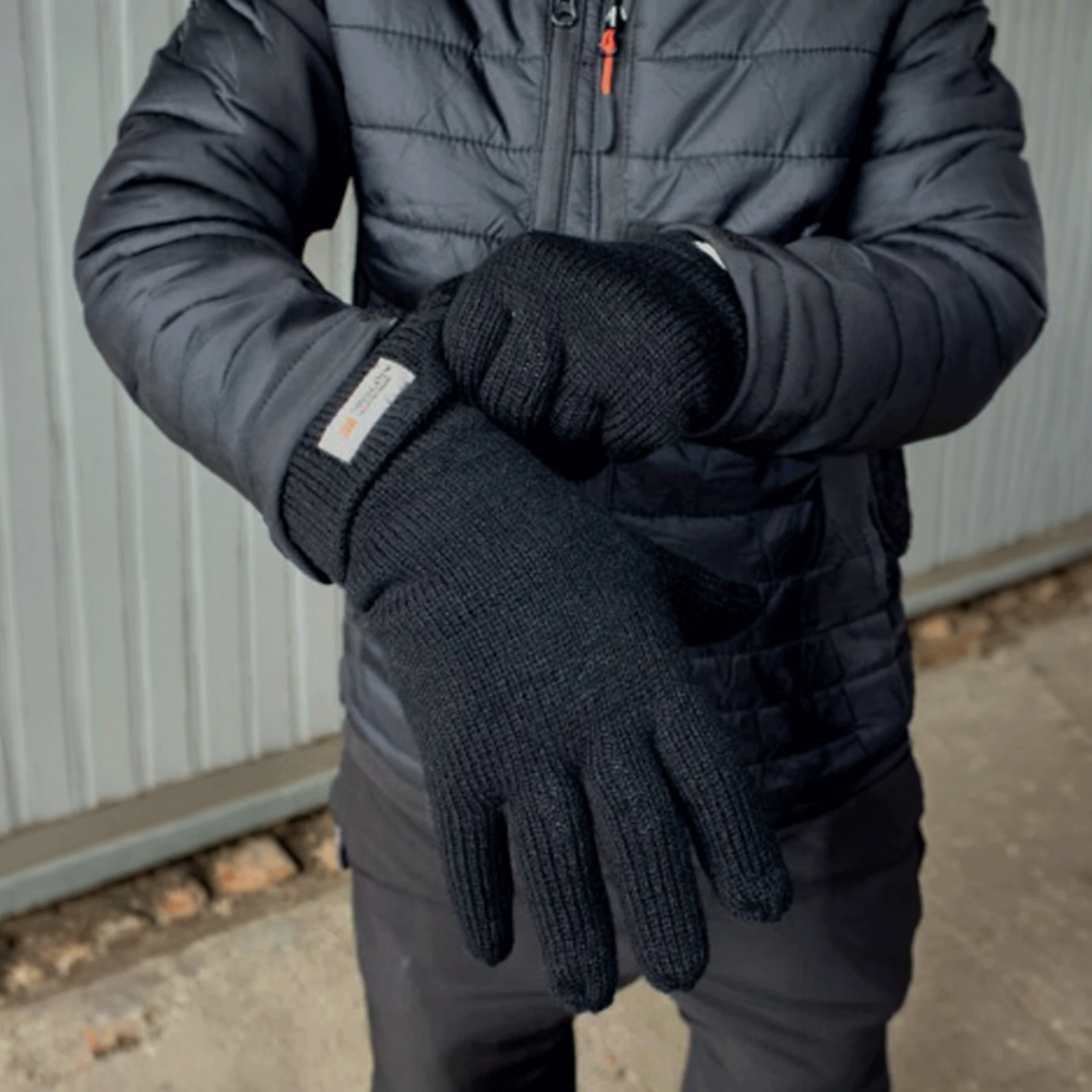 TuffStuff 602 3M Thinsulate Knitted Gloves Black