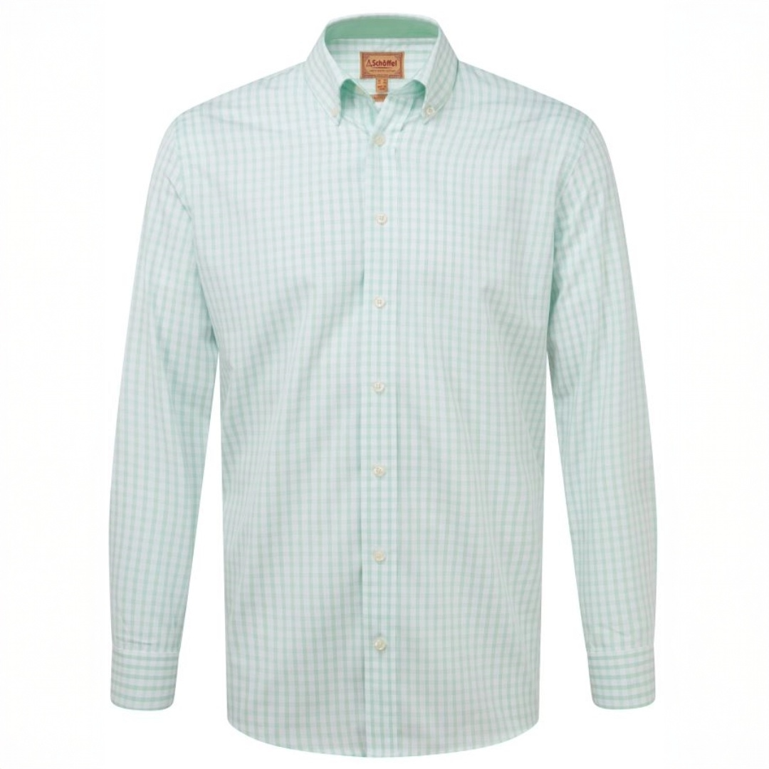 Schoffel Harlyn Tailored Shirt Pale Mint Check