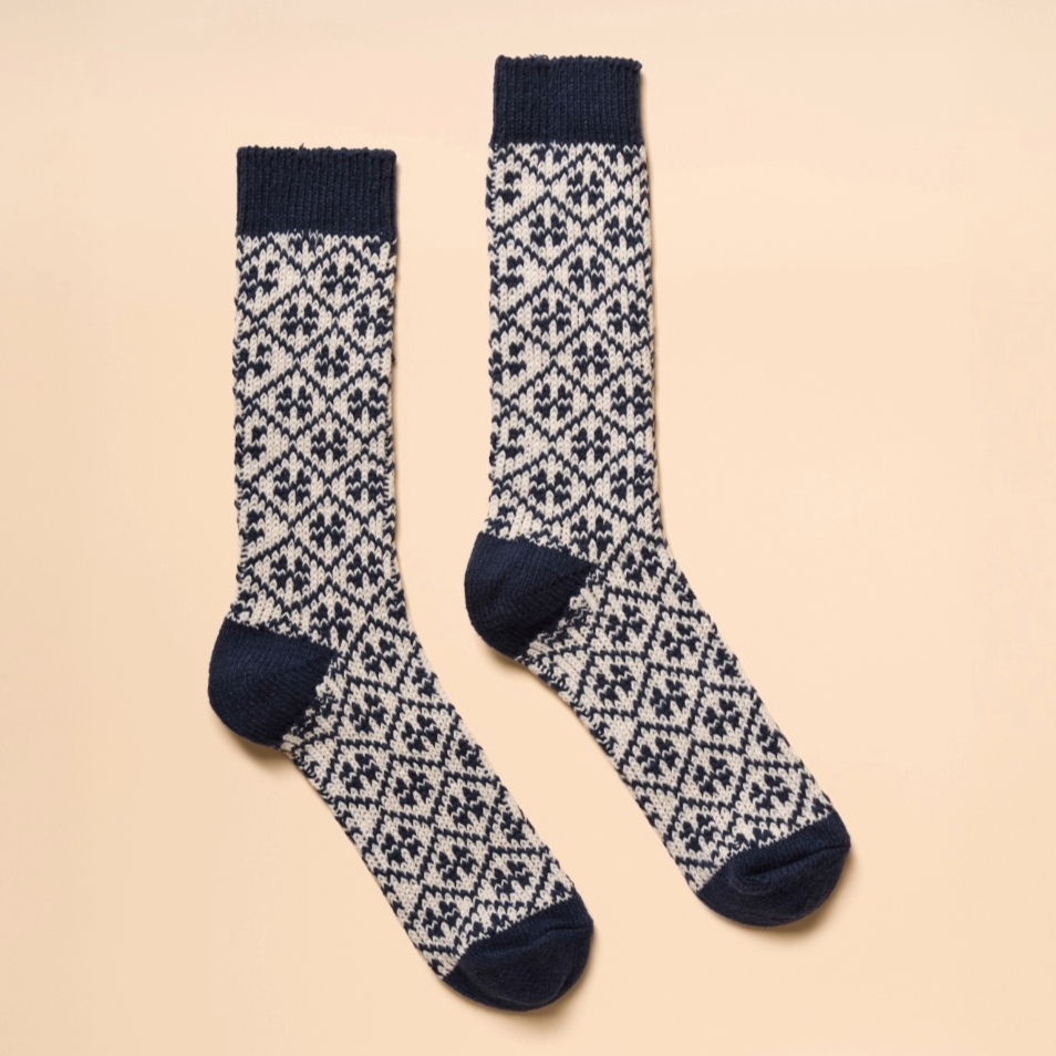 Joules Cosy Navy Socks