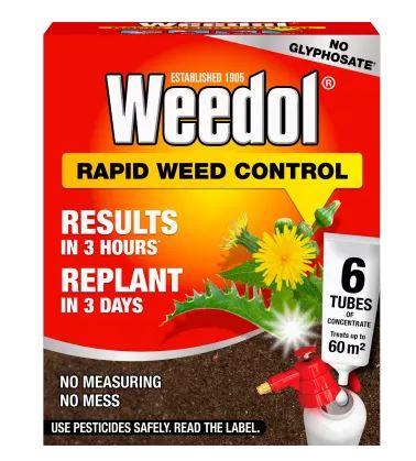 Weedol Rapid Weed Control Concentrate Tubes x 6 (60m²) 1