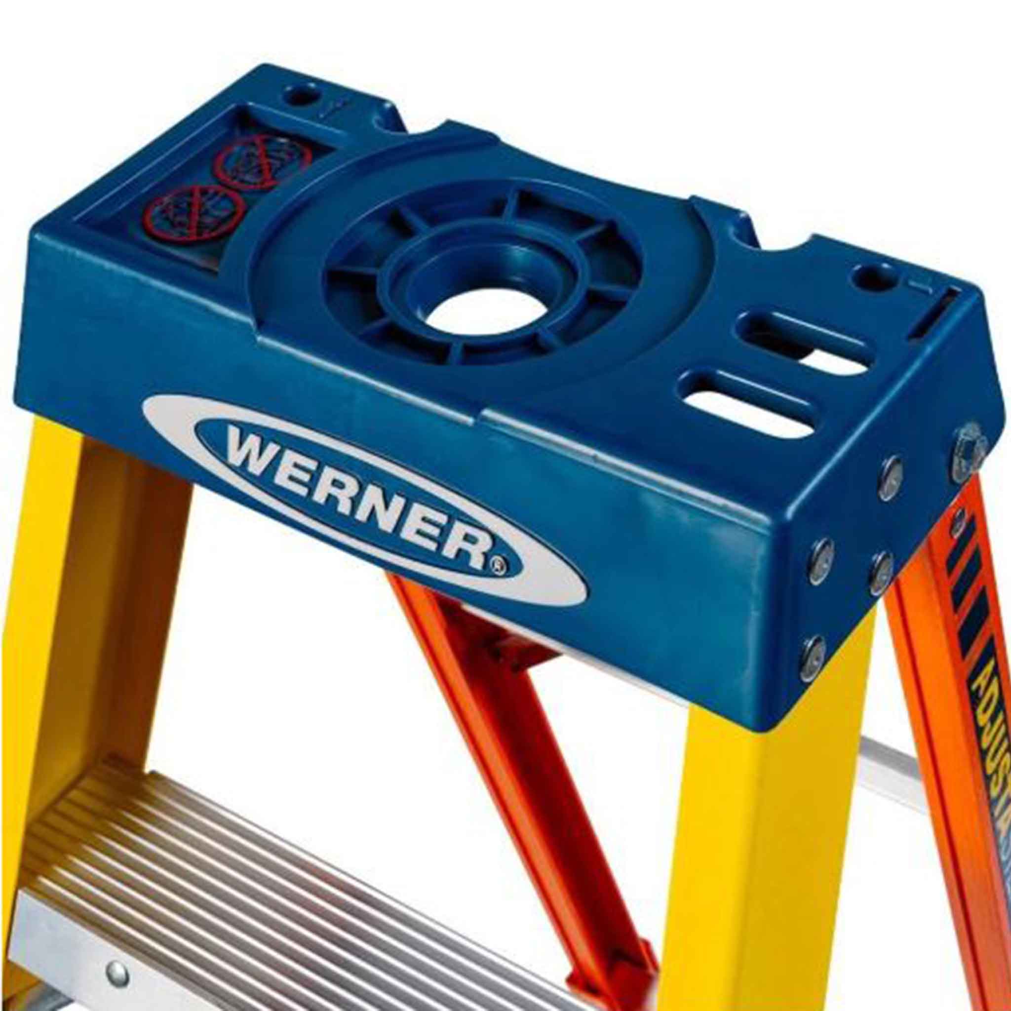 Werner-8-Tread-Adjustastep-Pro-Fibreglass-Stepladder-5
