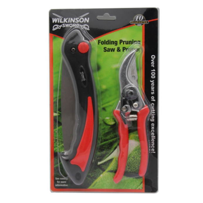 Wilkinson Sword 1111295WG Folding Pruner Saw & Pruner Set 1