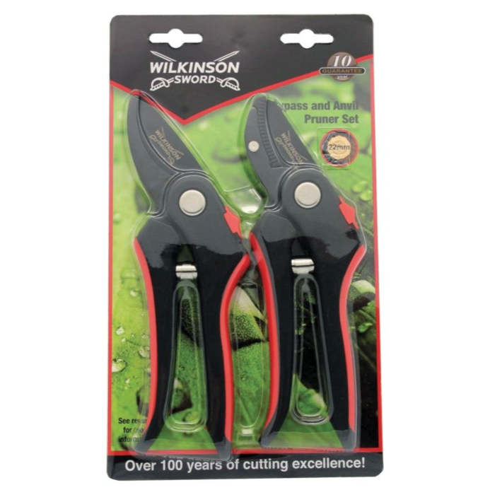 Wilkinson Sword Bypass & Anvil Pruner Twin Pack