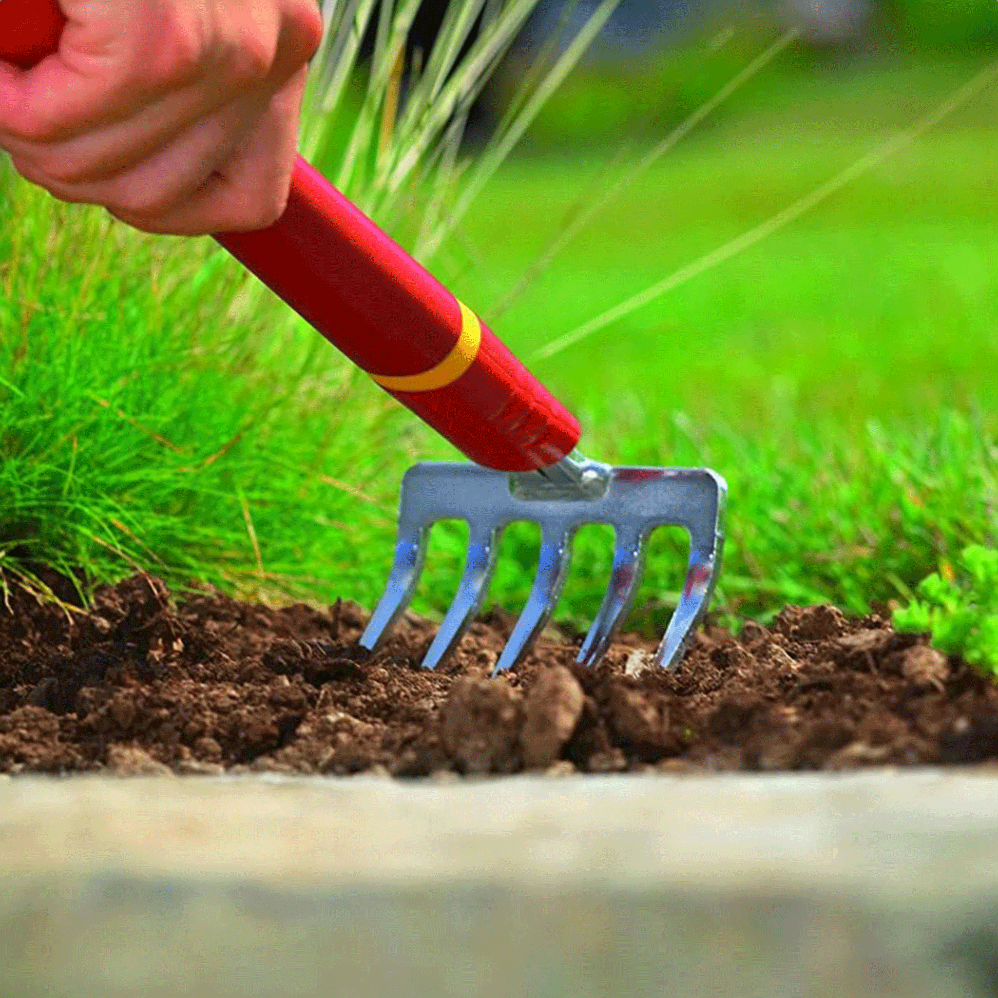 Wolf Garten LJMZM015 Multi-Change Small Hand Rake 8cm with 15cm Handle