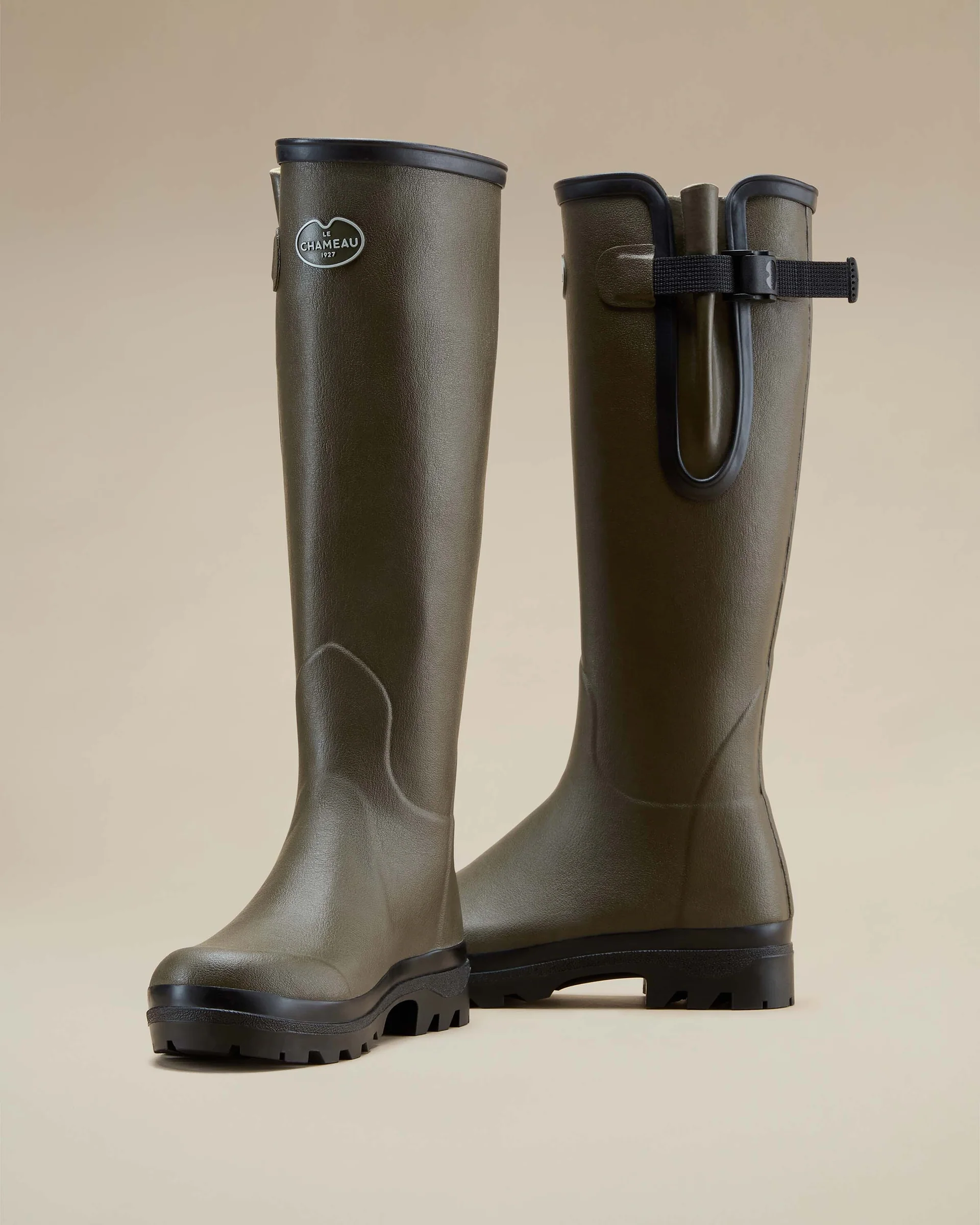 Le Chameau Women's Vierzon Jersey Lined Boots Vert Vierzon