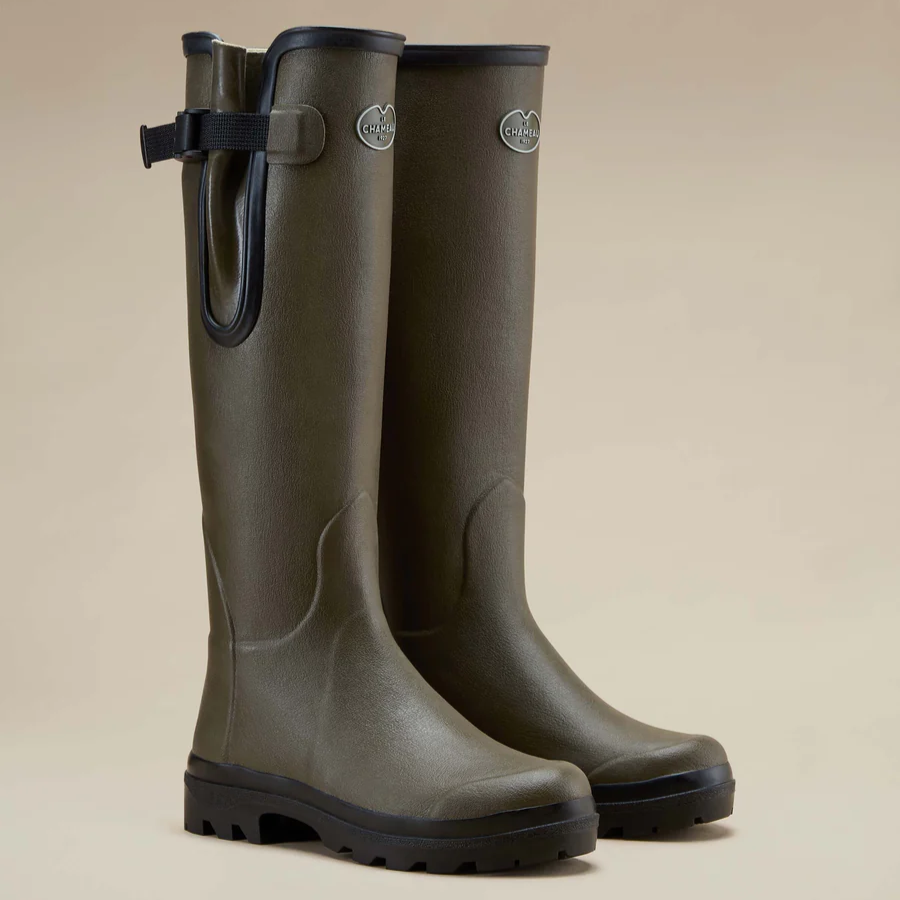 Le Chameau Women's Vierzon Jersey Lined Boots Vert Vierzon