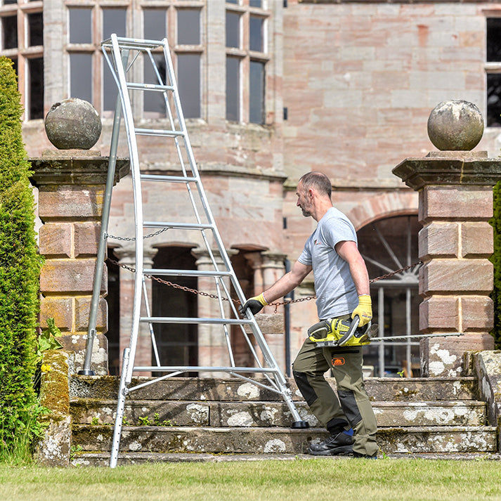 Workware HPM240 8ft Adjustable Legs Tripod Ladder 6