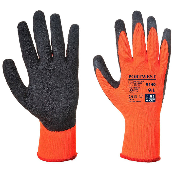 portwest-a140-thermal-grip-latex-glove-orangeblack
