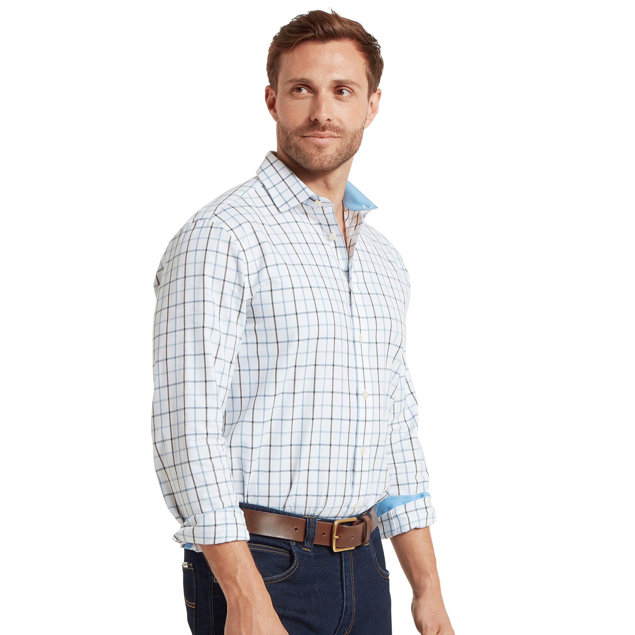Schoffel Baconsthorpe Tailored Shirt in Mountain Blue