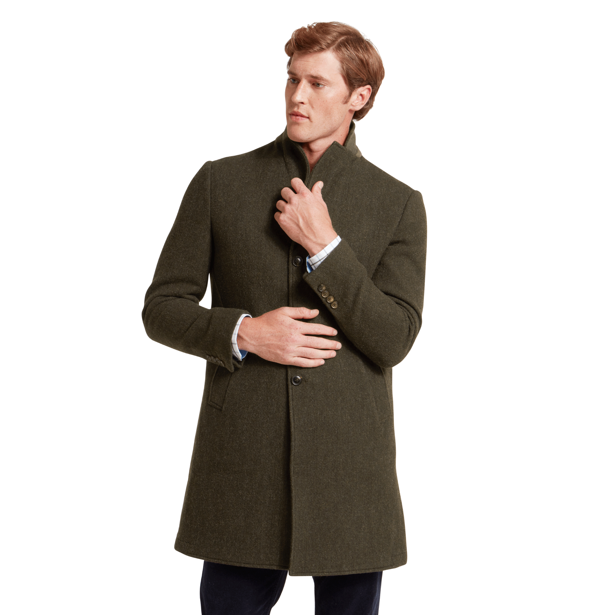 Schoffel Banchory Tweed Coat in Forest