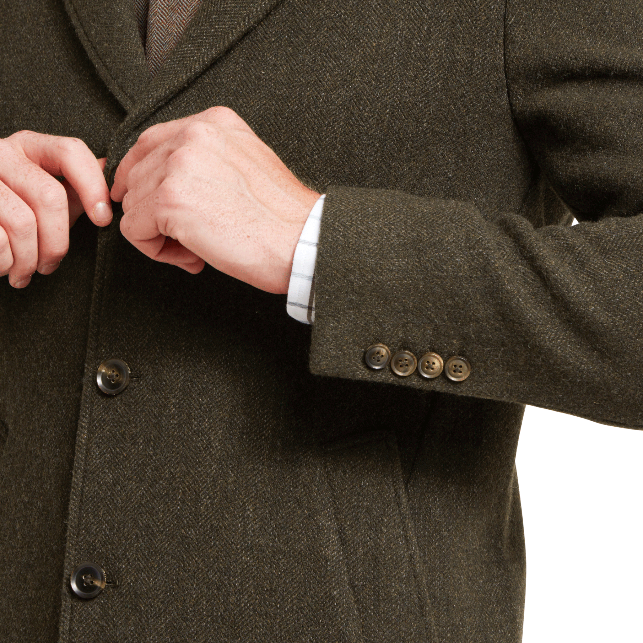 Schoffel Banchory Tweed Coat in Forest