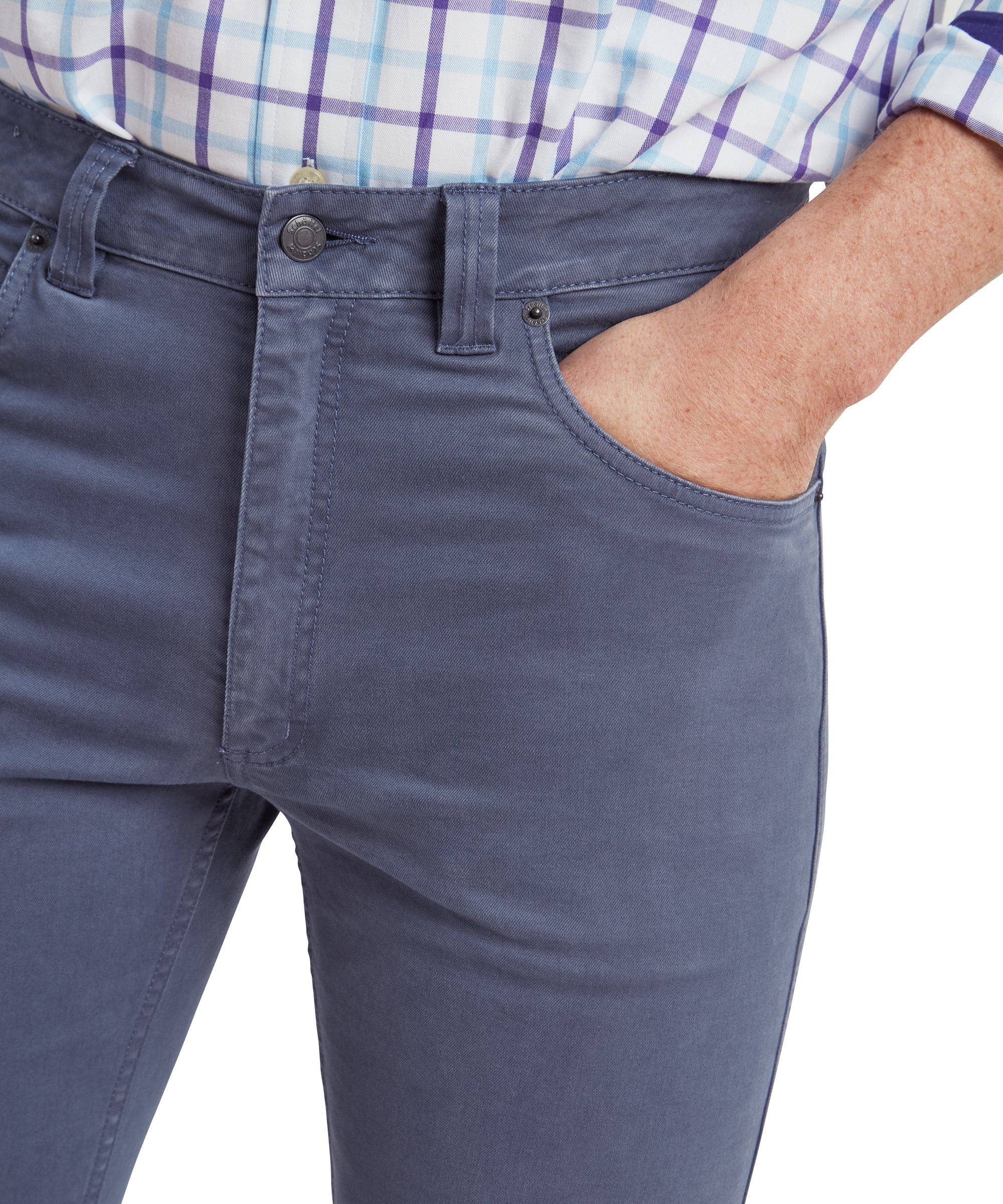 Schoffel Canterbury 5 Pocket Jeans Slate Blue