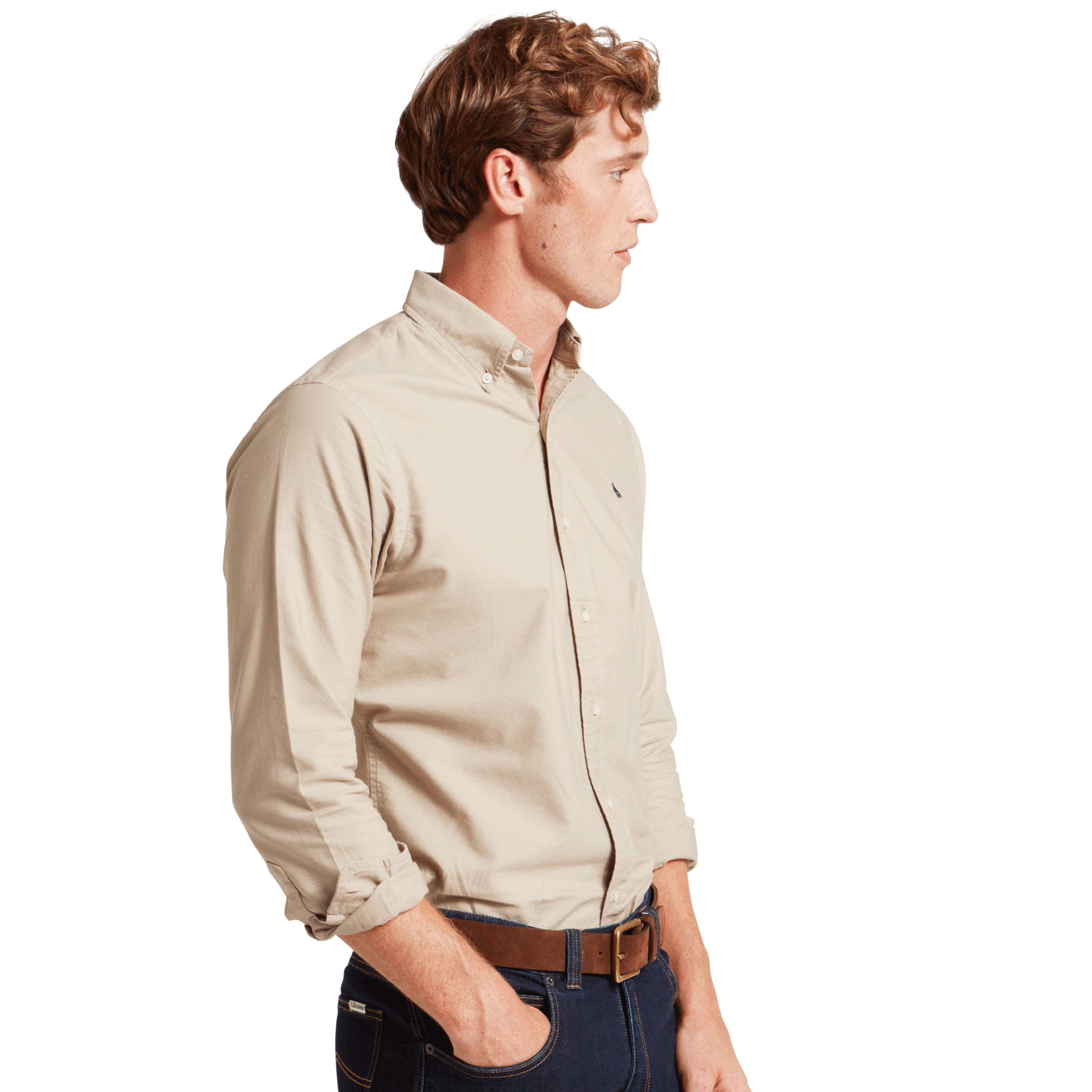 Schoffel Cavendish Oxford Shirt in Cobblestone