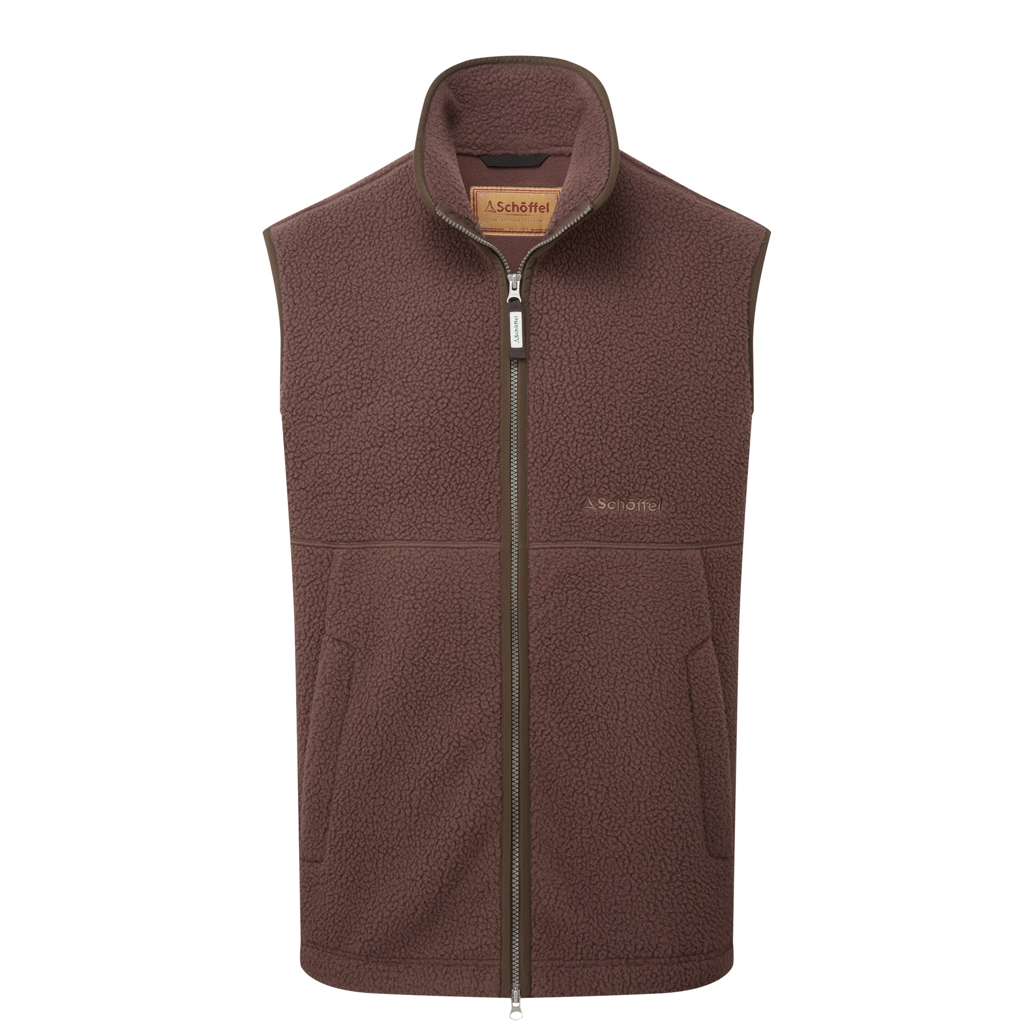 Schöffel Oakham Retro Fleece Gilet Mahogany