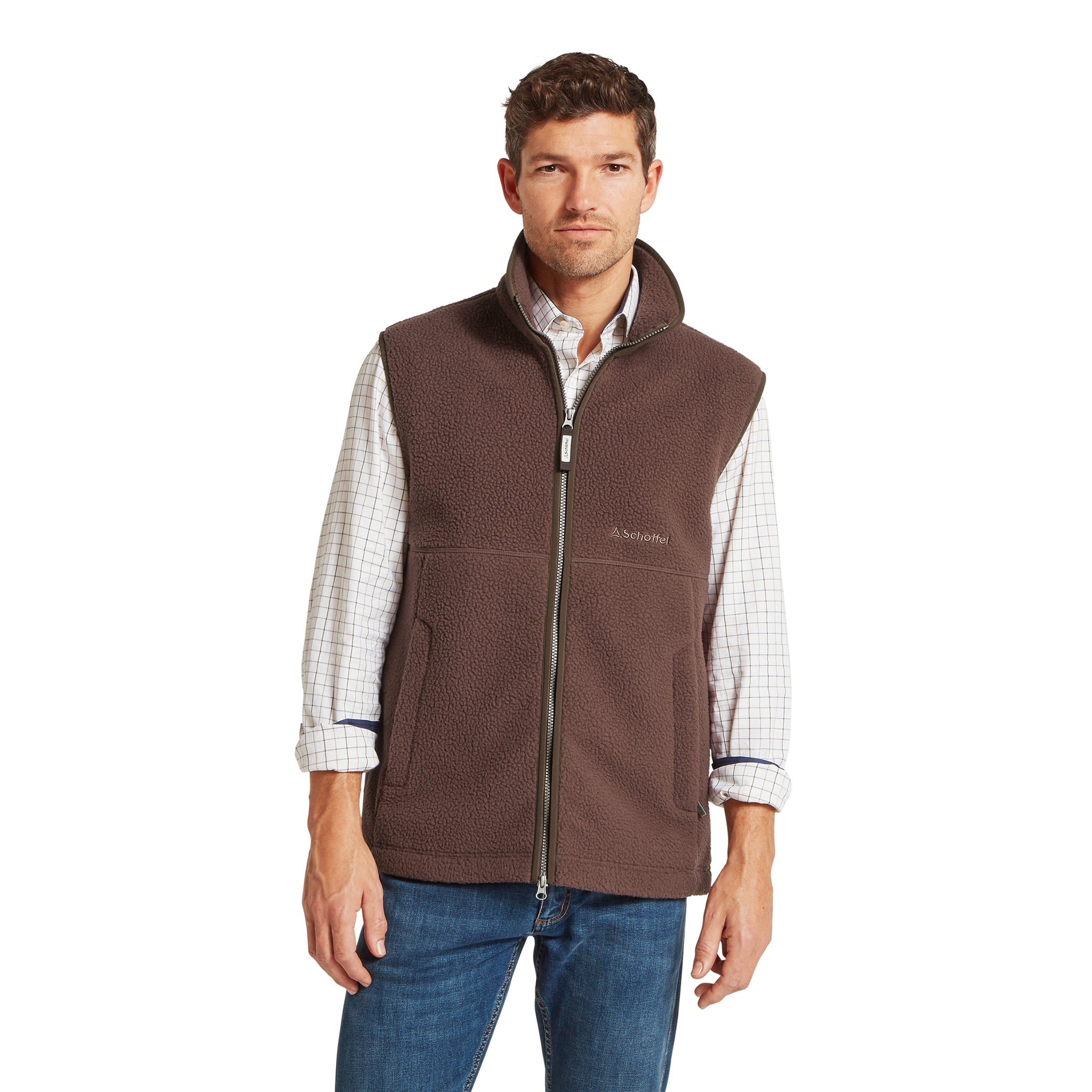 Schöffel Oakham Retro Fleece Gilet Mahogany