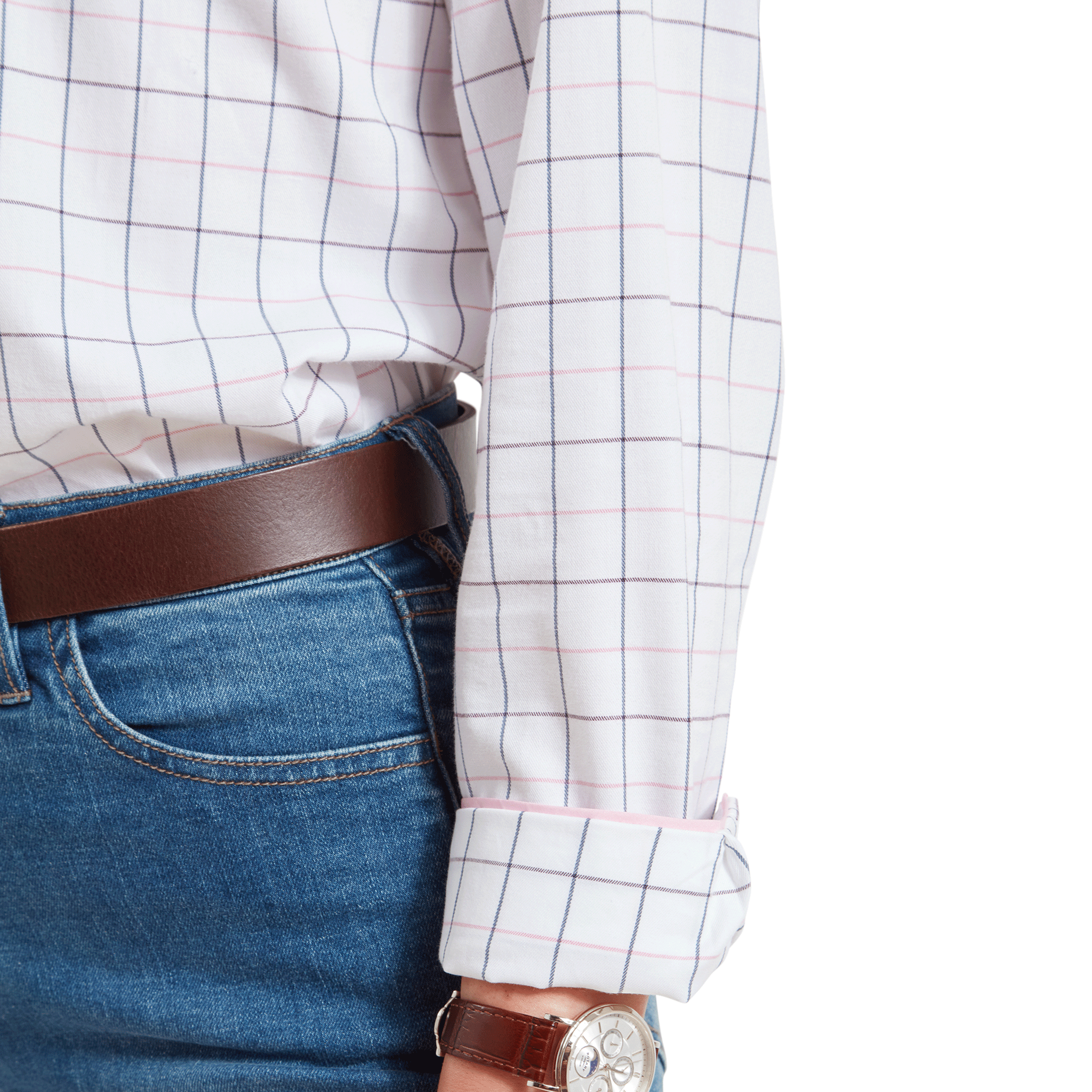 Schoffel Blakeney Checked Shirt in Navy