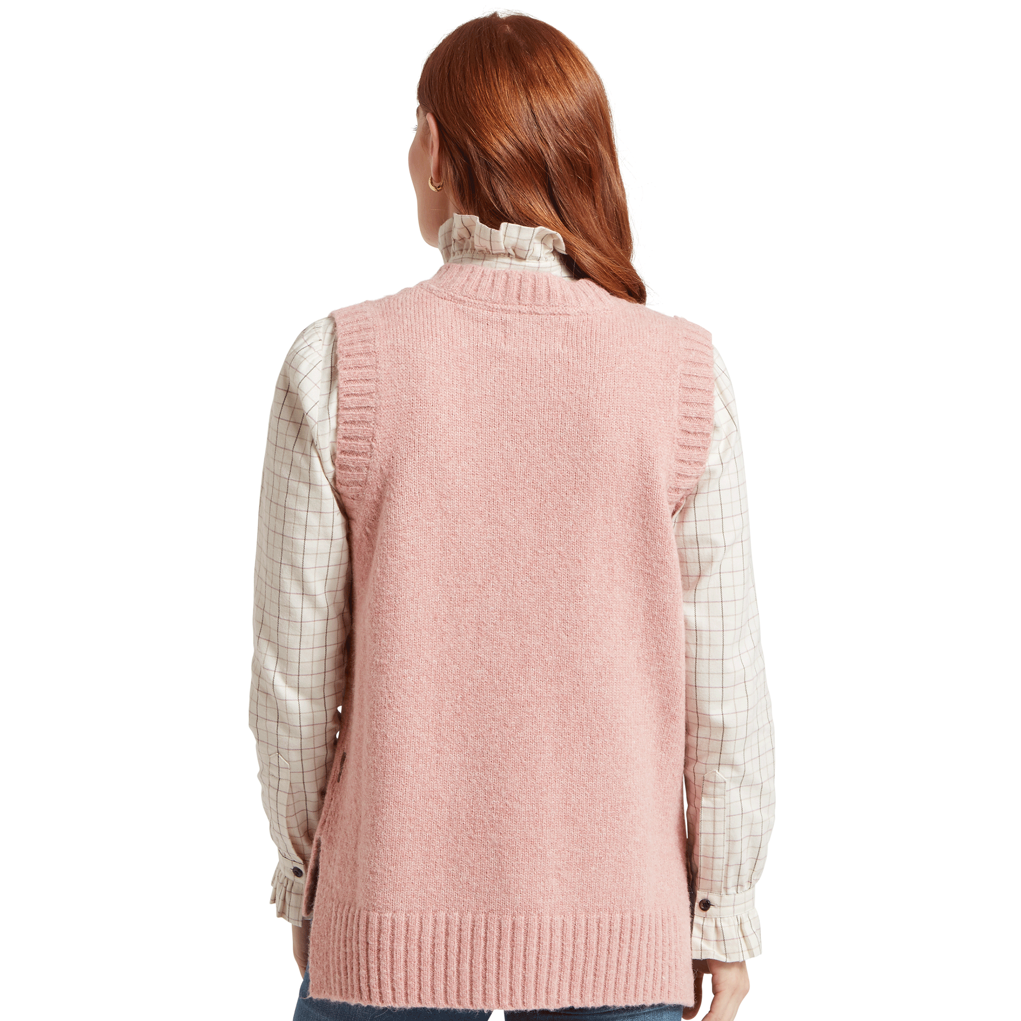 Schoffel Evie Sleeveless Jumper in Dusky Pink
