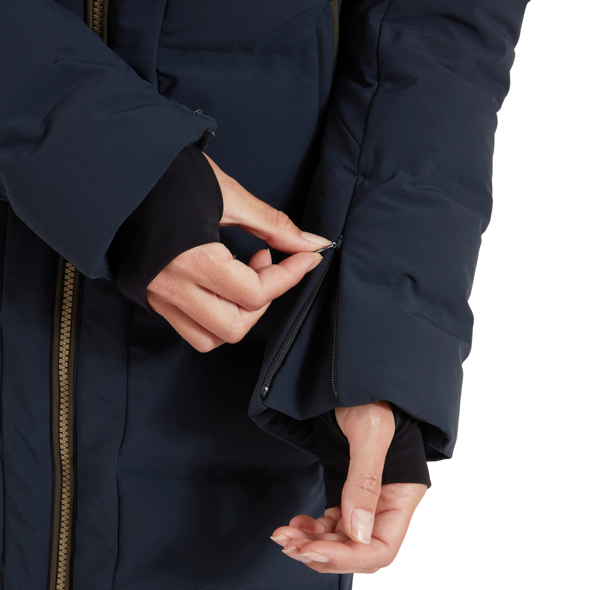 Schoffel Hurlingham Waterproof Down Coat in Carbon Navy