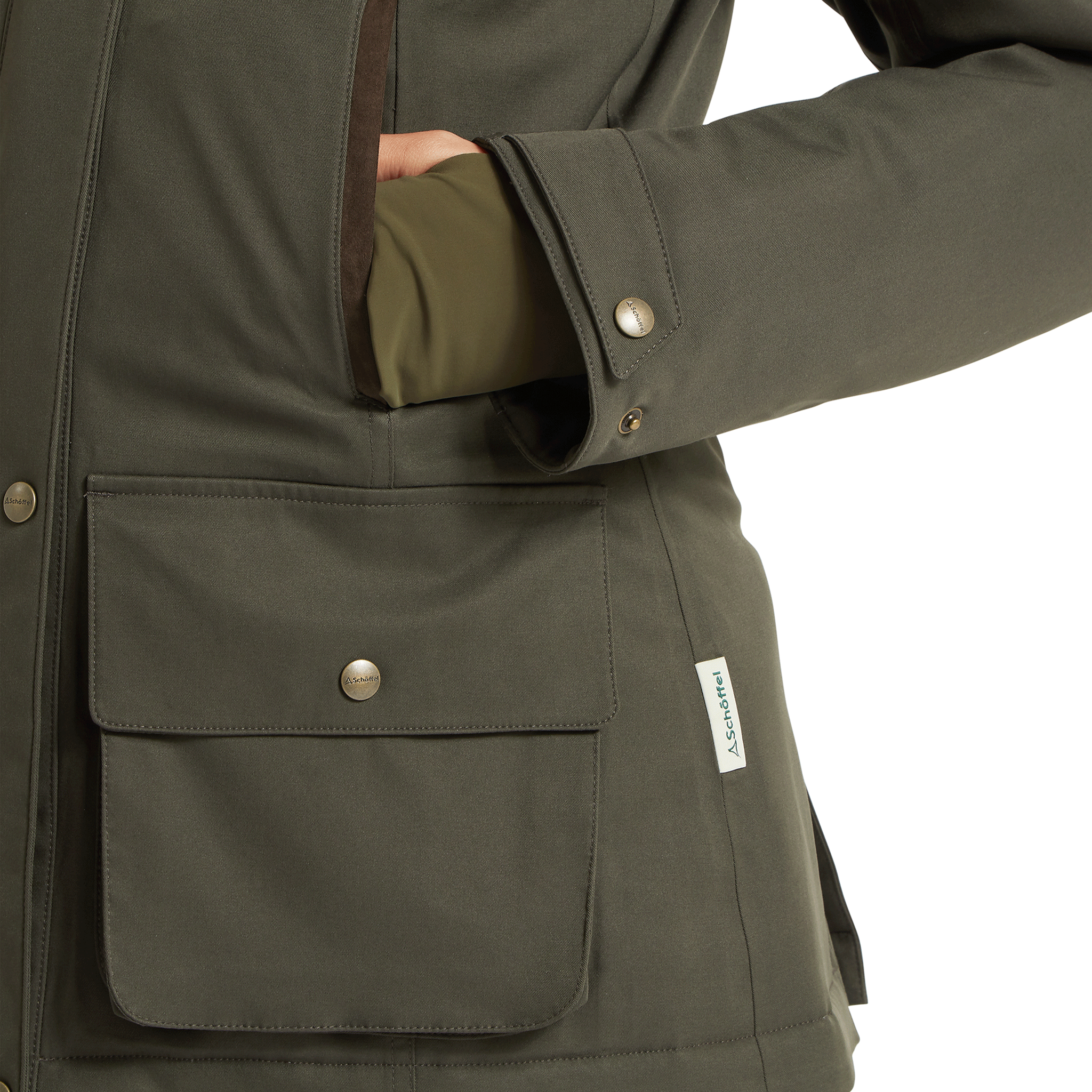 Schoffel Langton Country Coat in Dark Woodland