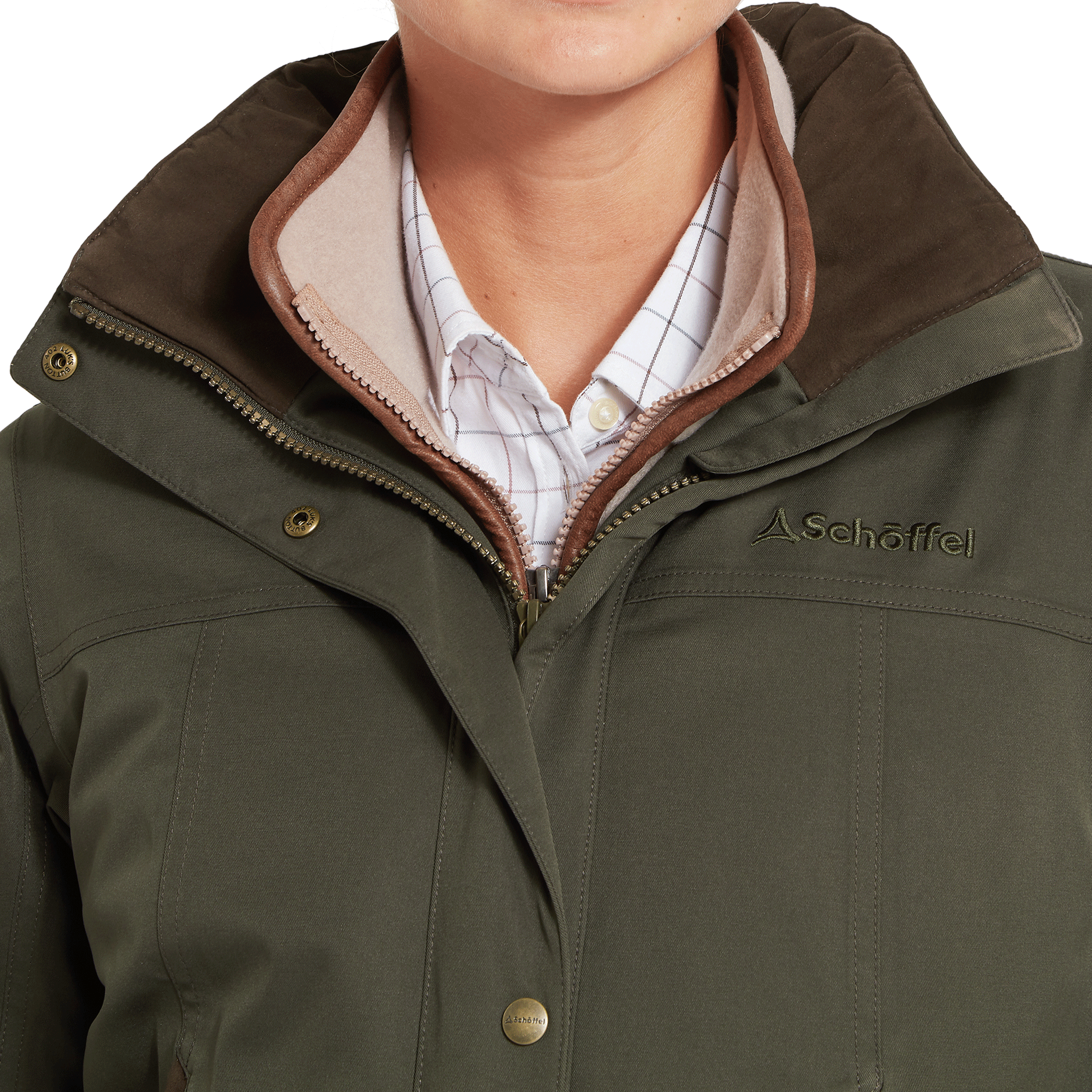Schoffel Langton Country Coat in Dark Woodland