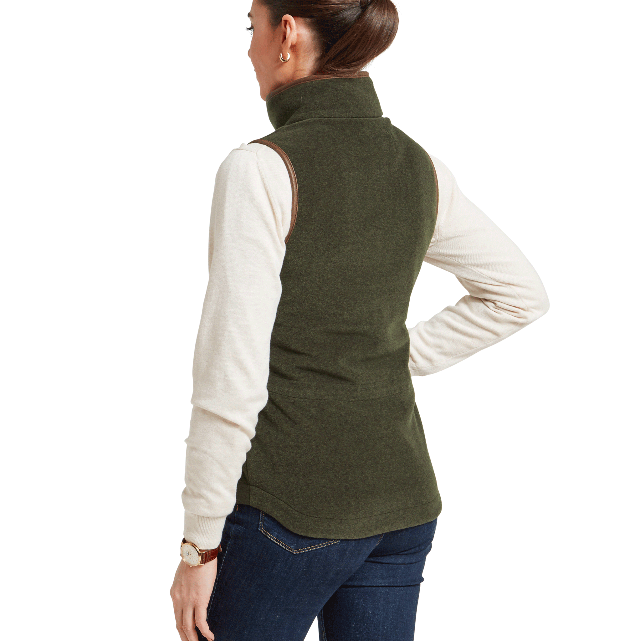 Schoffel Lyndon Ladies Fleece Gilet in Dark Olive