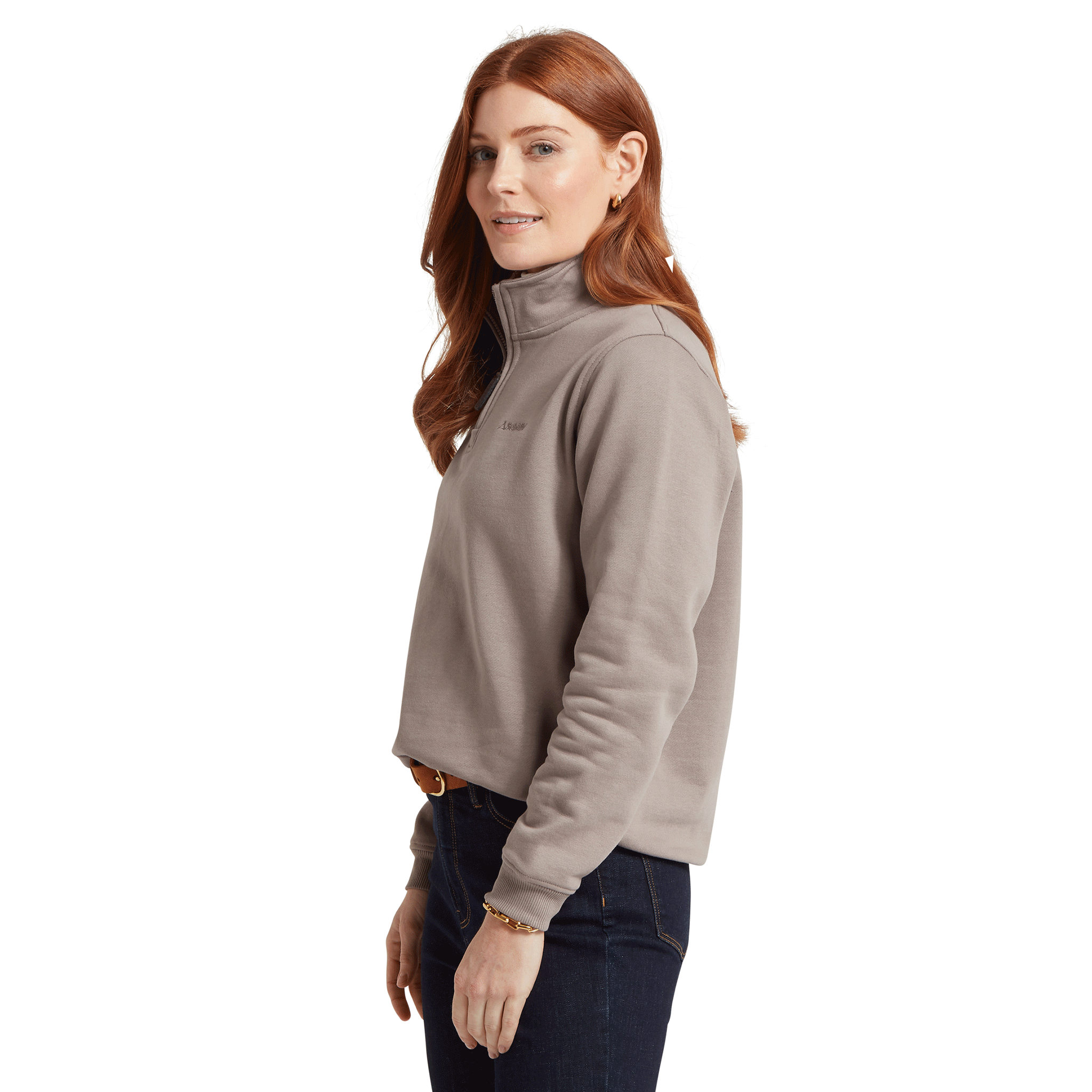 Schoffel Sennen Cove Sweatshirt in Mushroom