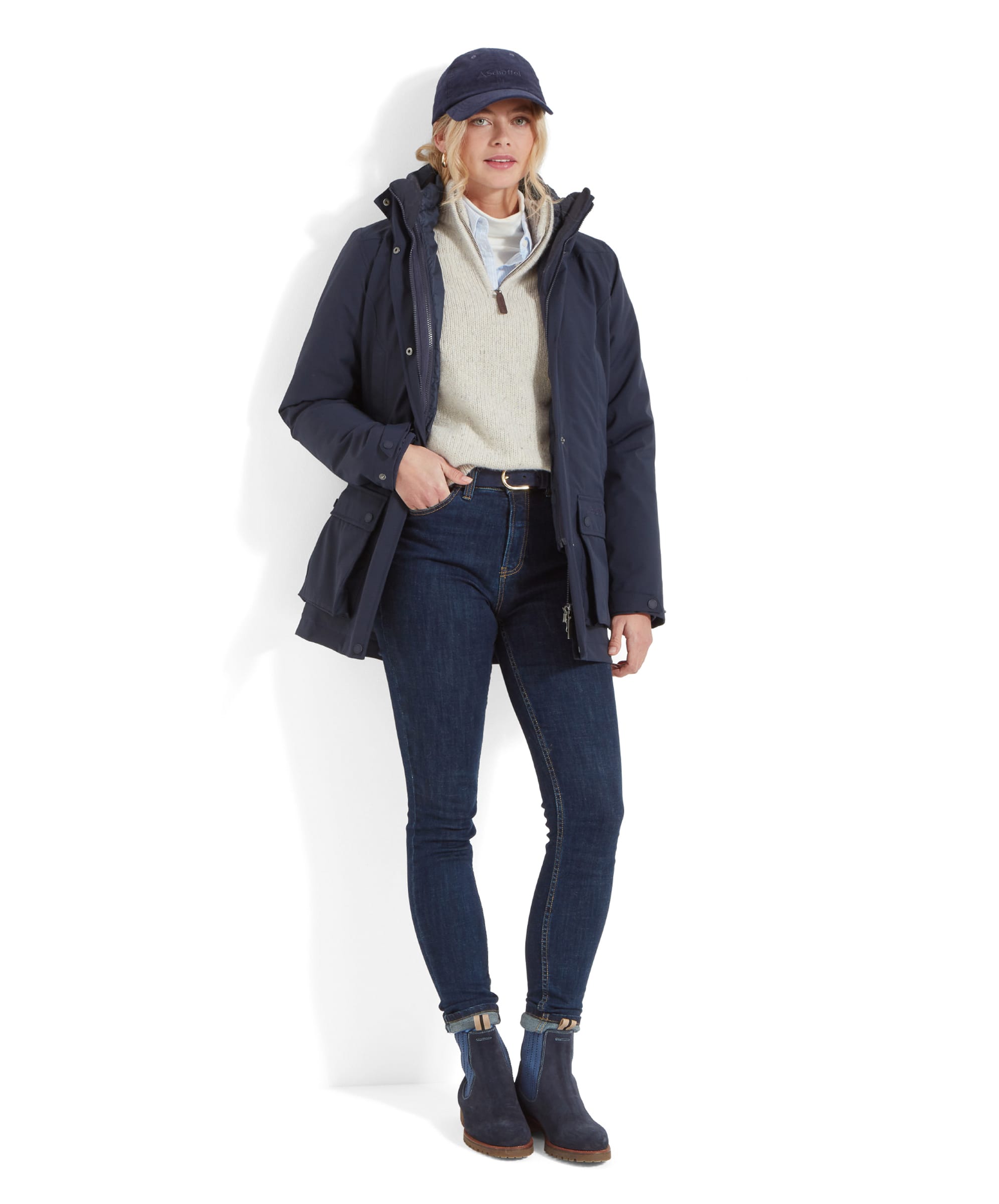 Schoffel Uppingham Ladies 3-in-1 Coat True Navy