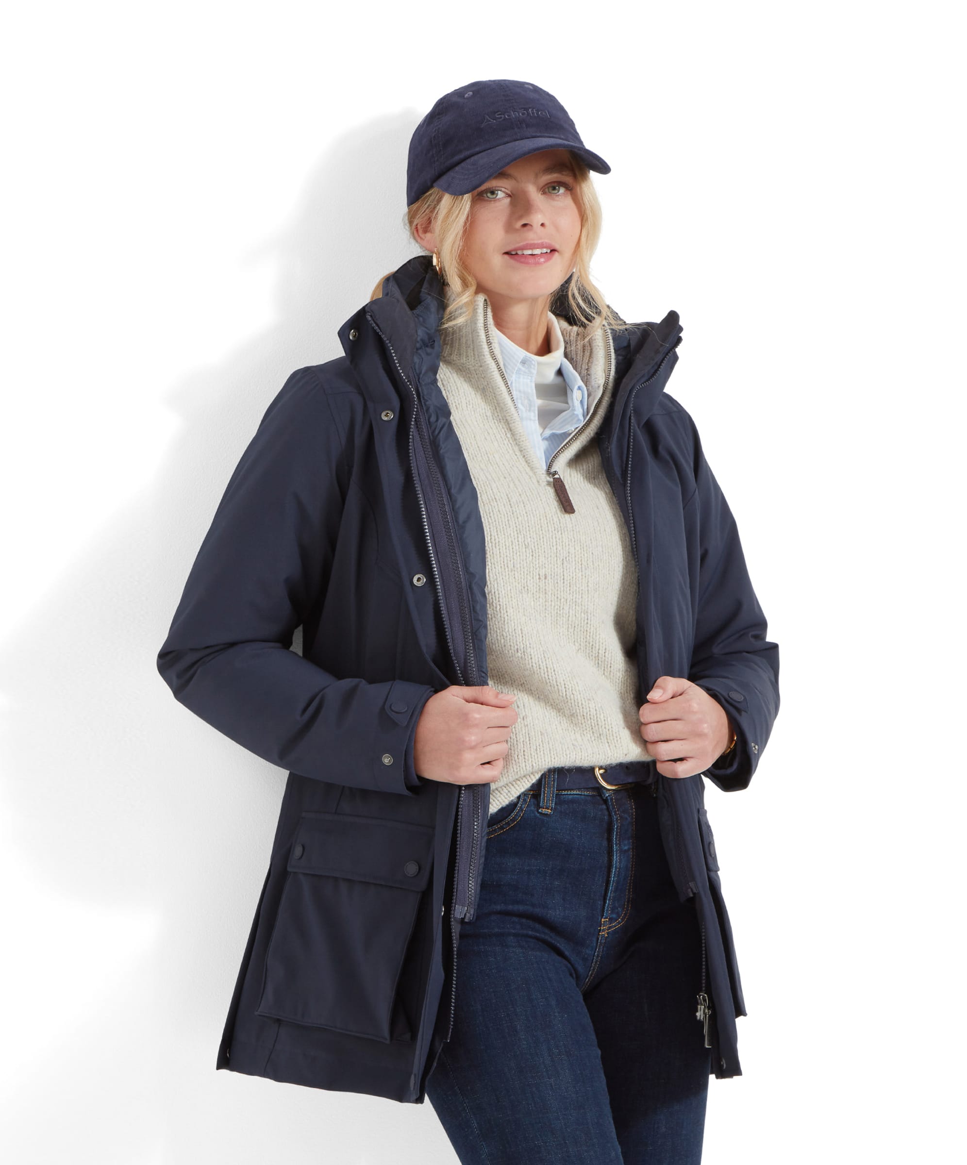 Schoffel Uppingham Ladies 3-in-1 Coat True Navy