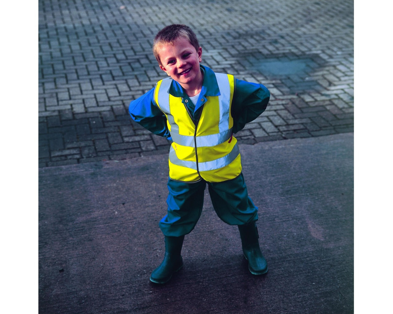 Dickies Junior Hi Vis Safety Waistcoat