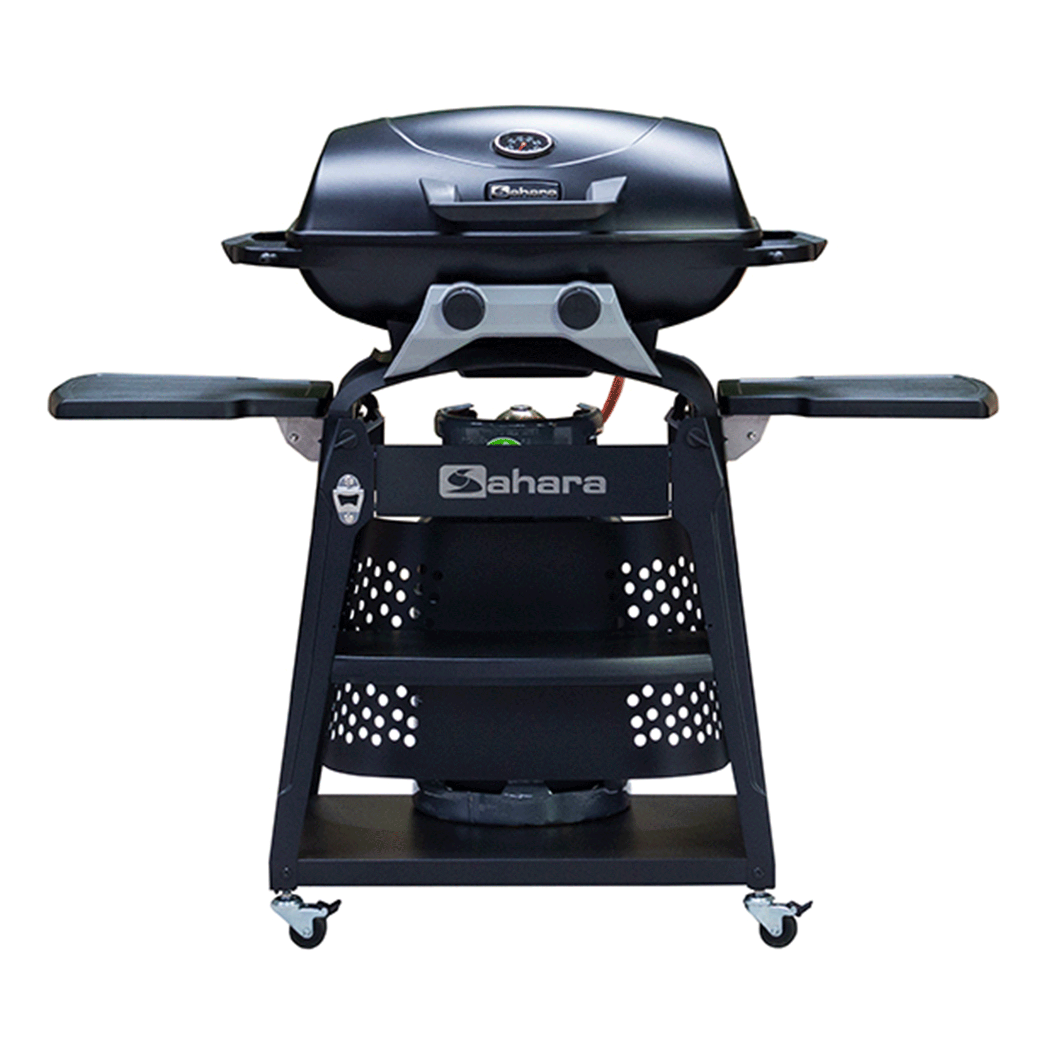 Sahara Storm 2 Burner Gas Barbecue Black-Grey