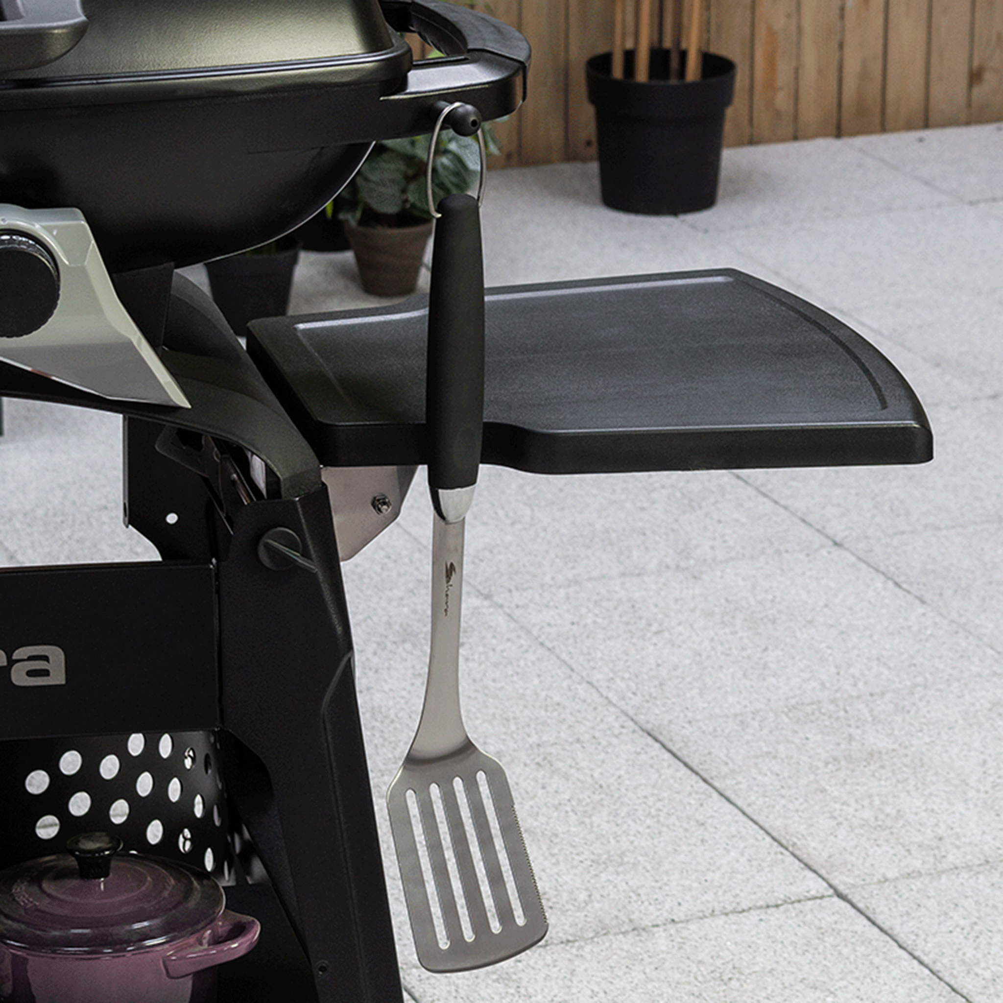 Sahara Storm 2 Burner Gas Barbecue Black-Grey